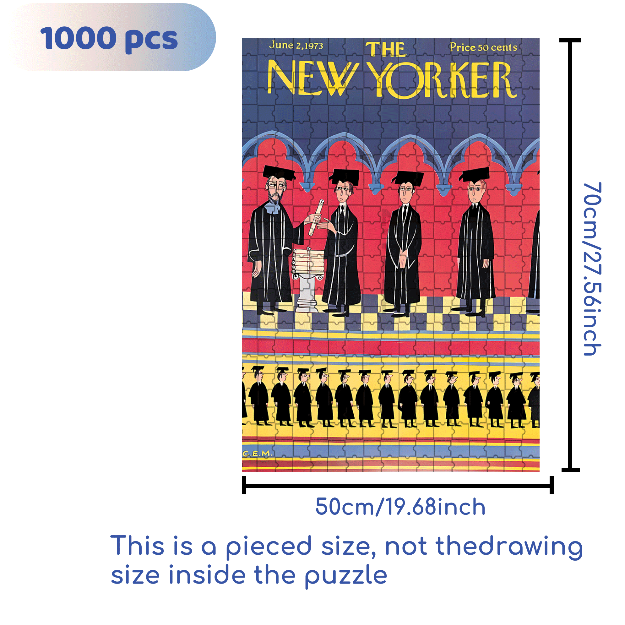 My Graduation Ceremony 500pcs/1000pcs Jigsaw Puzzle, Scratch-Resistant, Interactive Family Game & Brain-Boosting DIY Decor, Perfect for Halloween, Christmas & New Year Gifts, Family Puzzle Game