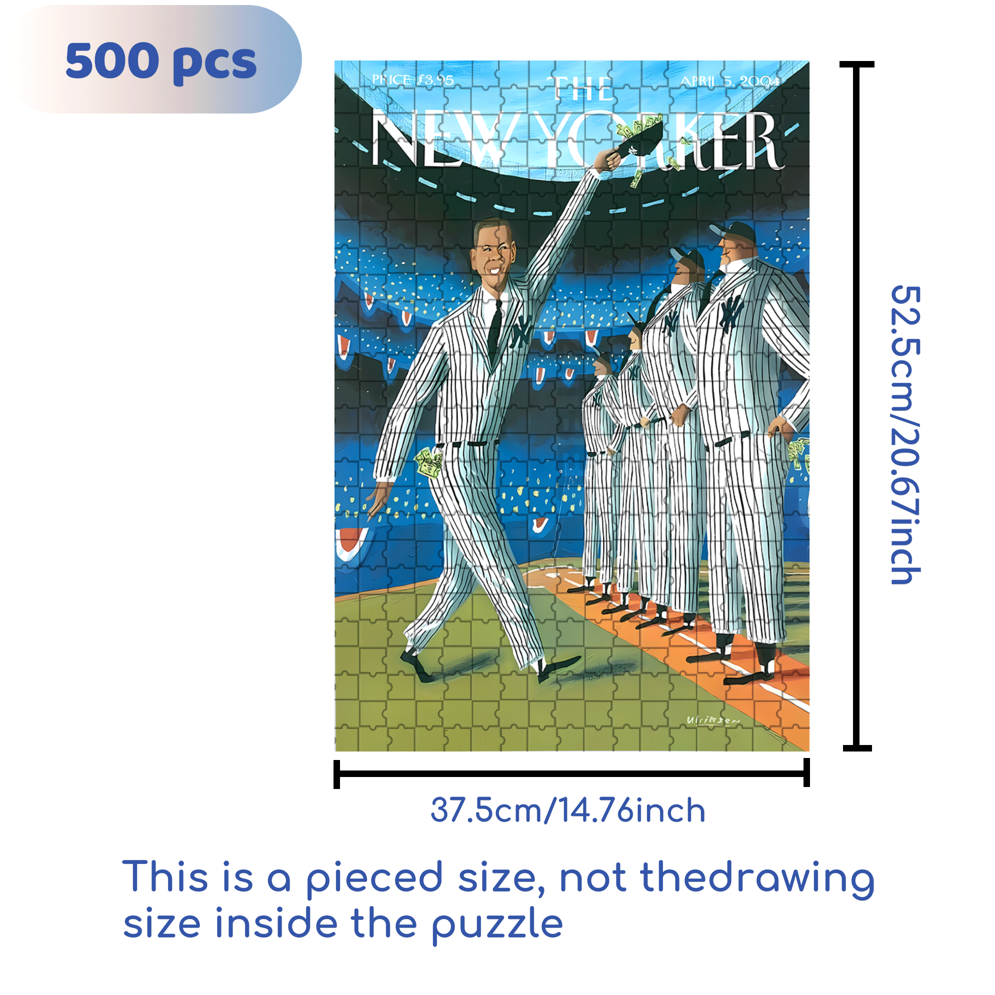 On The Baseball Field 500pcs/1000pcs Jigsaw Puzzle, Scratch-Resistant, Interactive Family Game & Brain-Boosting DIY Decor, Perfect for Halloween, Christmas & New Year Gifts, Family Puzzle Game