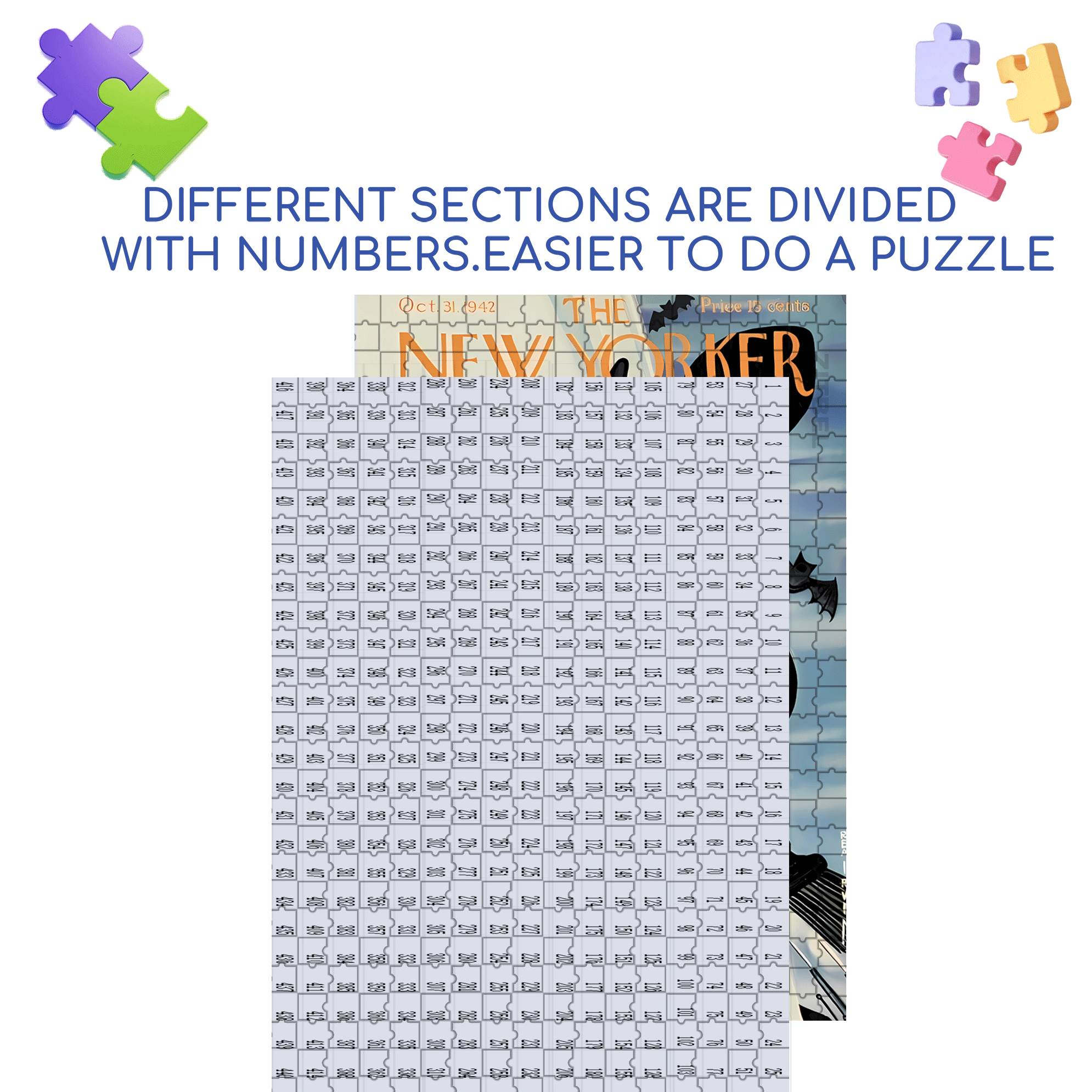 Prank 500pcs/1000pcs Jigsaw Puzzle, Scratch-Resistant, Interactive Family Game & Brain-Boosting DIY Decor, Perfect for Halloween, Christmas & New Year Gifts, Family Puzzle Game