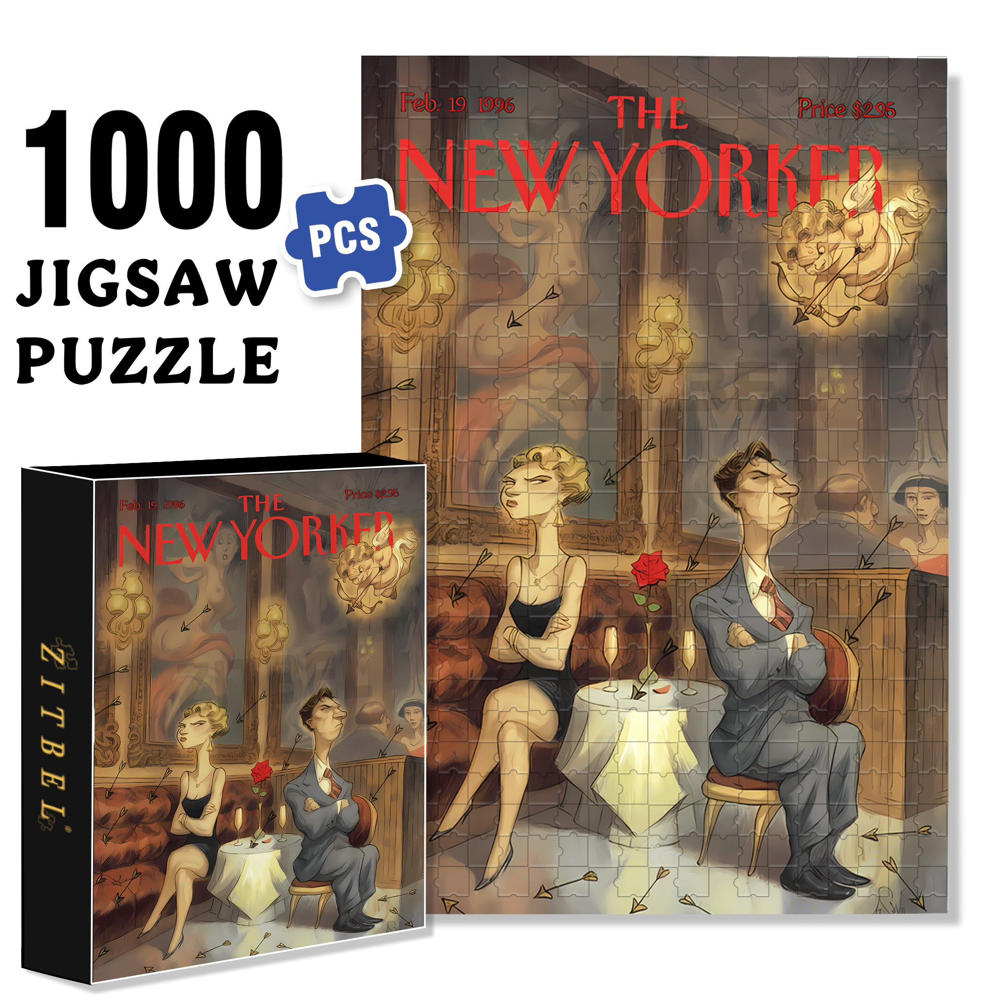 Quarrel 500pcs/1000pcs Jigsaw Puzzle, Scratch-Resistant, Interactive Family Game & Brain-Boosting DIY Decor, Perfect for Halloween, Christmas & New Year Gifts, Family Puzzle Game