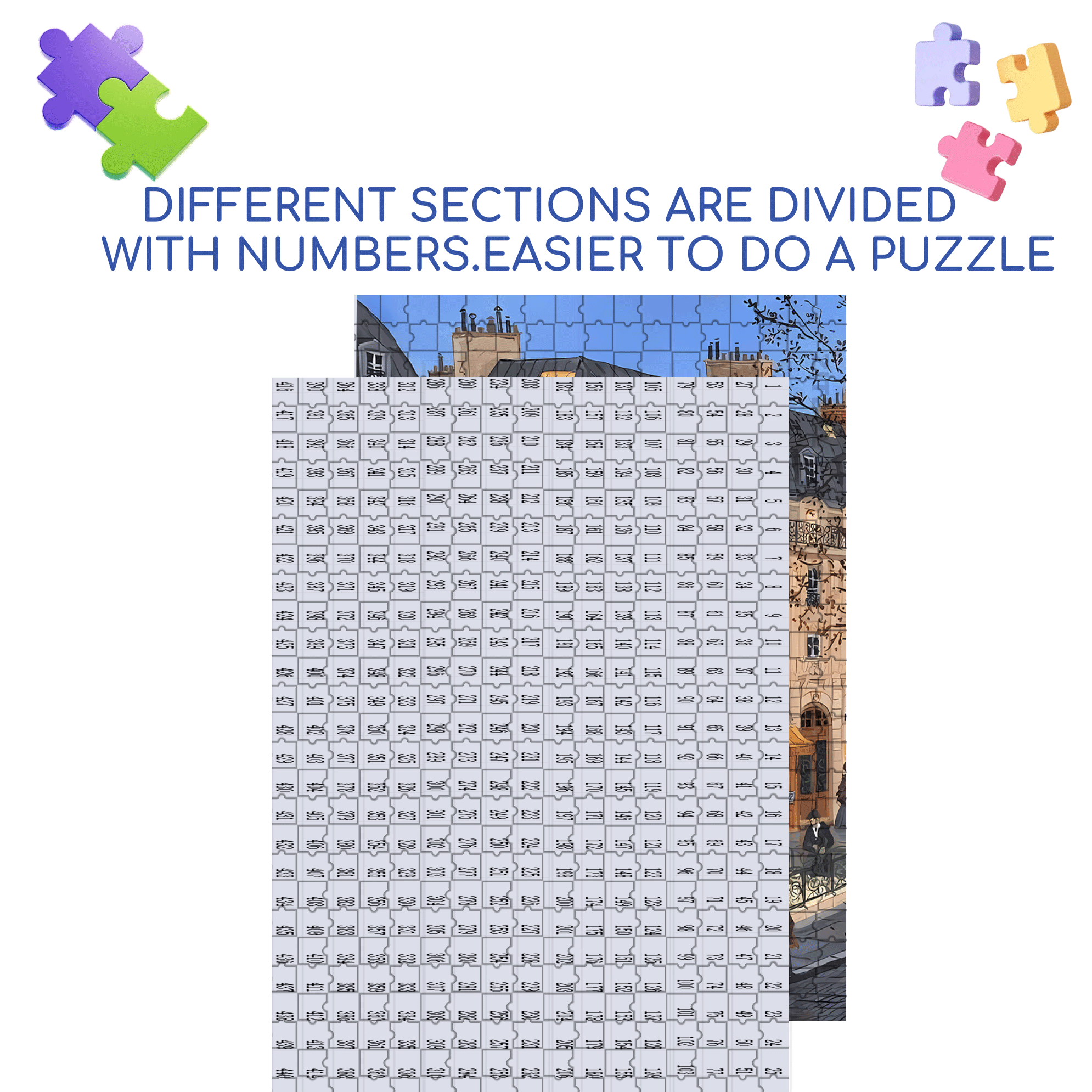 Subway Entrance 500pcs/1000pcs Jigsaw Puzzle, Scratch-Resistant, Interactive Family Game & Brain-Boosting DIY Decor, Perfect for Halloween, Christmas & New Year Gifts, Family Puzzle Game