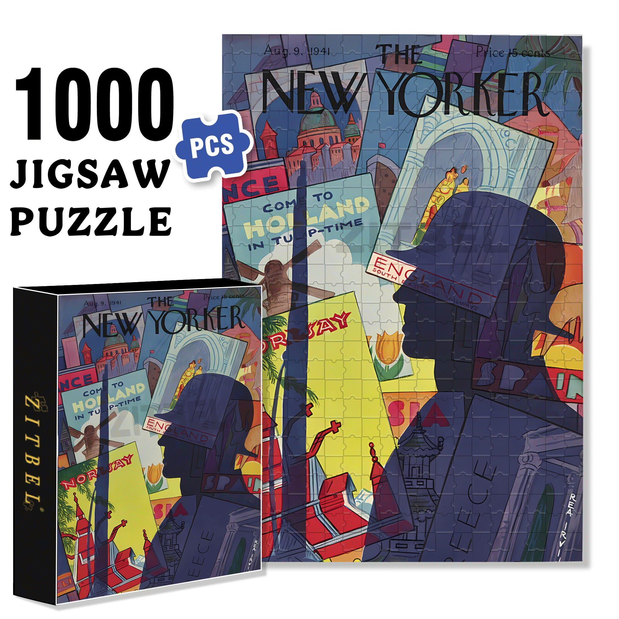 The Soldier's Shadow 500pcs/1000pcs Jigsaw Puzzle, Scratch-Resistant, Interactive Family Game & Brain-Boosting DIY Decor, Perfect for Halloween, Christmas & New Year Gifts, Family Puzzle Game