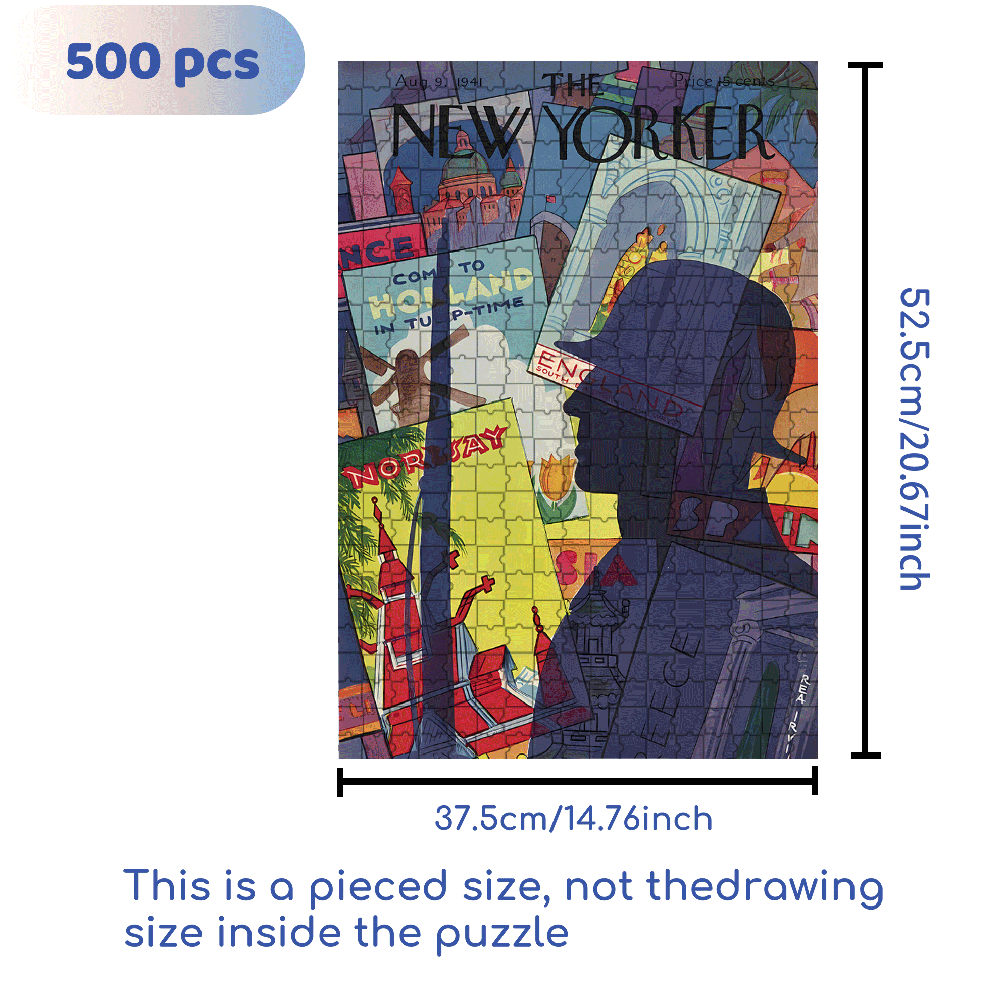 The Soldier's Shadow 500pcs/1000pcs Jigsaw Puzzle, Scratch-Resistant, Interactive Family Game & Brain-Boosting DIY Decor, Perfect for Halloween, Christmas & New Year Gifts, Family Puzzle Game