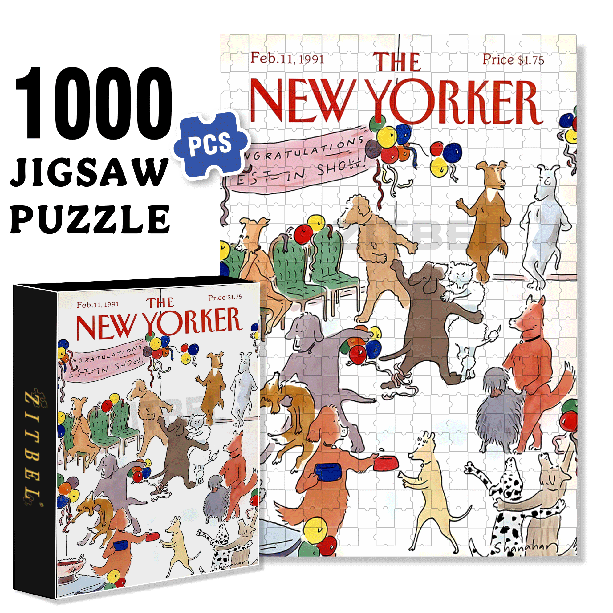 Victory Celebration Banquet 500pcs/1000pcs Jigsaw Puzzle, Scratch-Resistant, Interactive Family Game & Brain-Boosting DIY Decor, Perfect for Halloween, Christmas & New Year Gifts, Family Puzzle Game