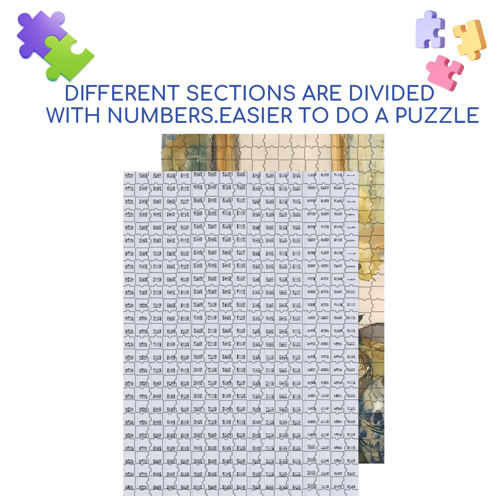 White Pointed Rose 500pcs/1000pcs Jigsaw Puzzle, Scratch-Resistant, Interactive Family Game & Brain-Boosting DIY Decor, Perfect for Halloween, Christmas & New Year Gifts, Family Puzzle Game