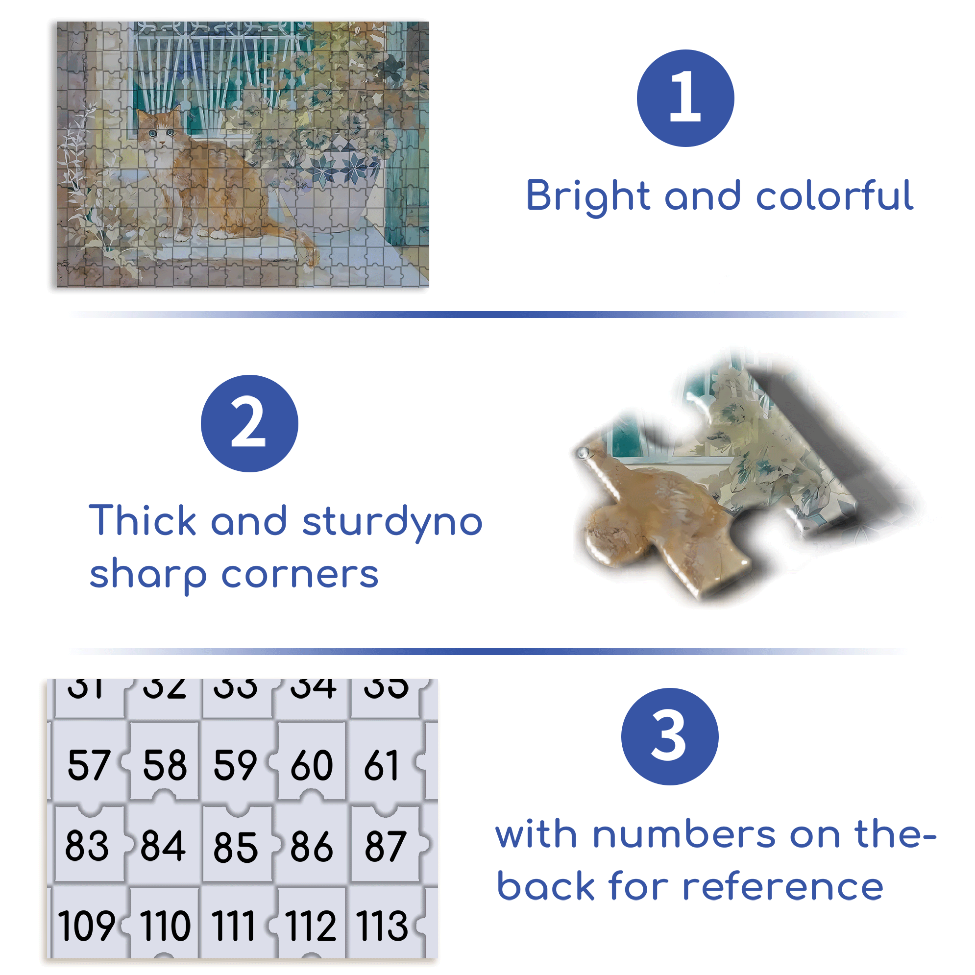 A Look Of Surprise 500pcs/1000pcs Jigsaw Puzzle, Scratch-Resistant, Interactive Family Game & Brain-Boosting DIY Decor, Perfect for Halloween, Christmas & New Year Gifts, Family Puzzle Game