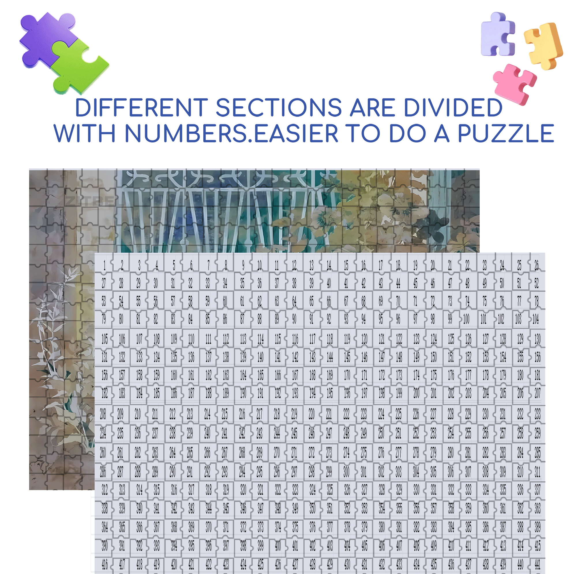 A Look Of Surprise 500pcs/1000pcs Jigsaw Puzzle, Scratch-Resistant, Interactive Family Game & Brain-Boosting DIY Decor, Perfect for Halloween, Christmas & New Year Gifts, Family Puzzle Game