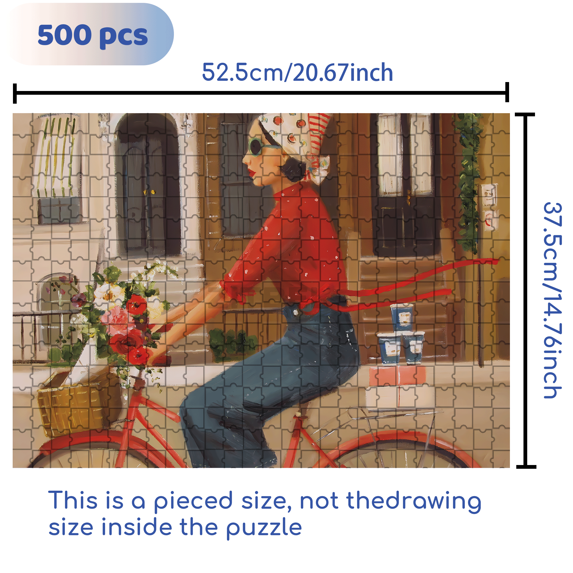 Brownstones 500pcs/1000pcs Jigsaw Puzzle, Scratch-Resistant, Interactive Family Game & Brain-Boosting DIY Decor, Perfect for Halloween, Christmas & New Year Gifts, Family Puzzle Game