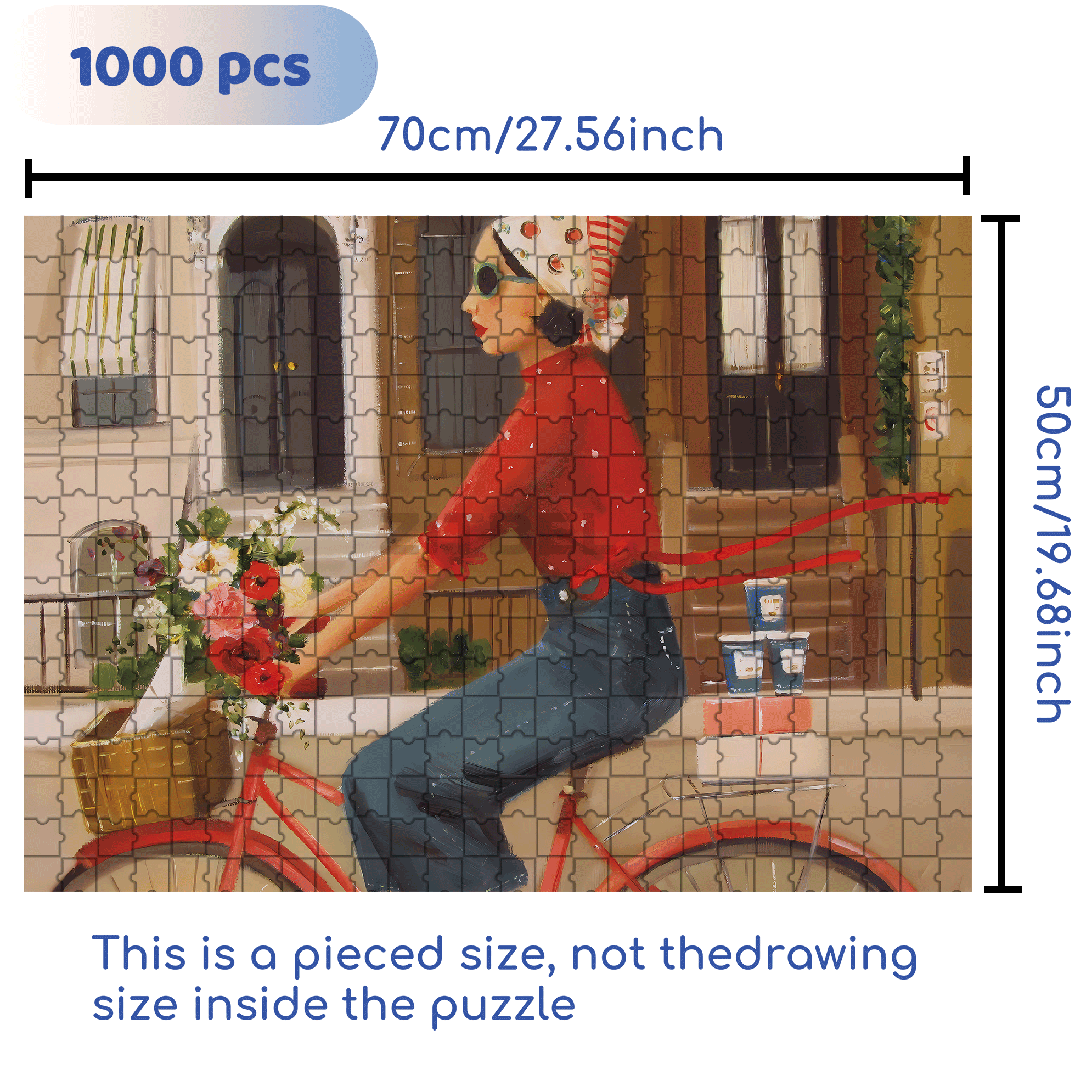 Brownstones 500pcs/1000pcs Jigsaw Puzzle, Scratch-Resistant, Interactive Family Game & Brain-Boosting DIY Decor, Perfect for Halloween, Christmas & New Year Gifts, Family Puzzle Game