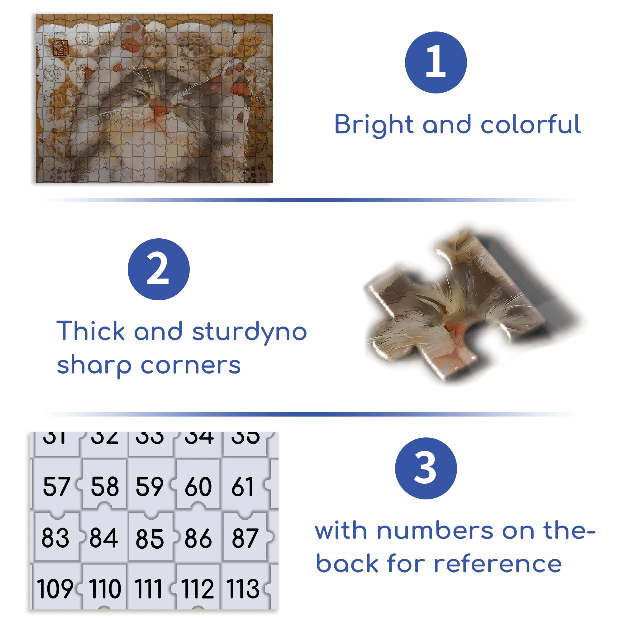 Cat Sleeping 2 500pcs/1000pcs Jigsaw Puzzle, Scratch-Resistant, Interactive Family Game & Brain-Boosting DIY Decor, Perfect for Halloween, Christmas & New Year Gifts, Family Puzzle Game