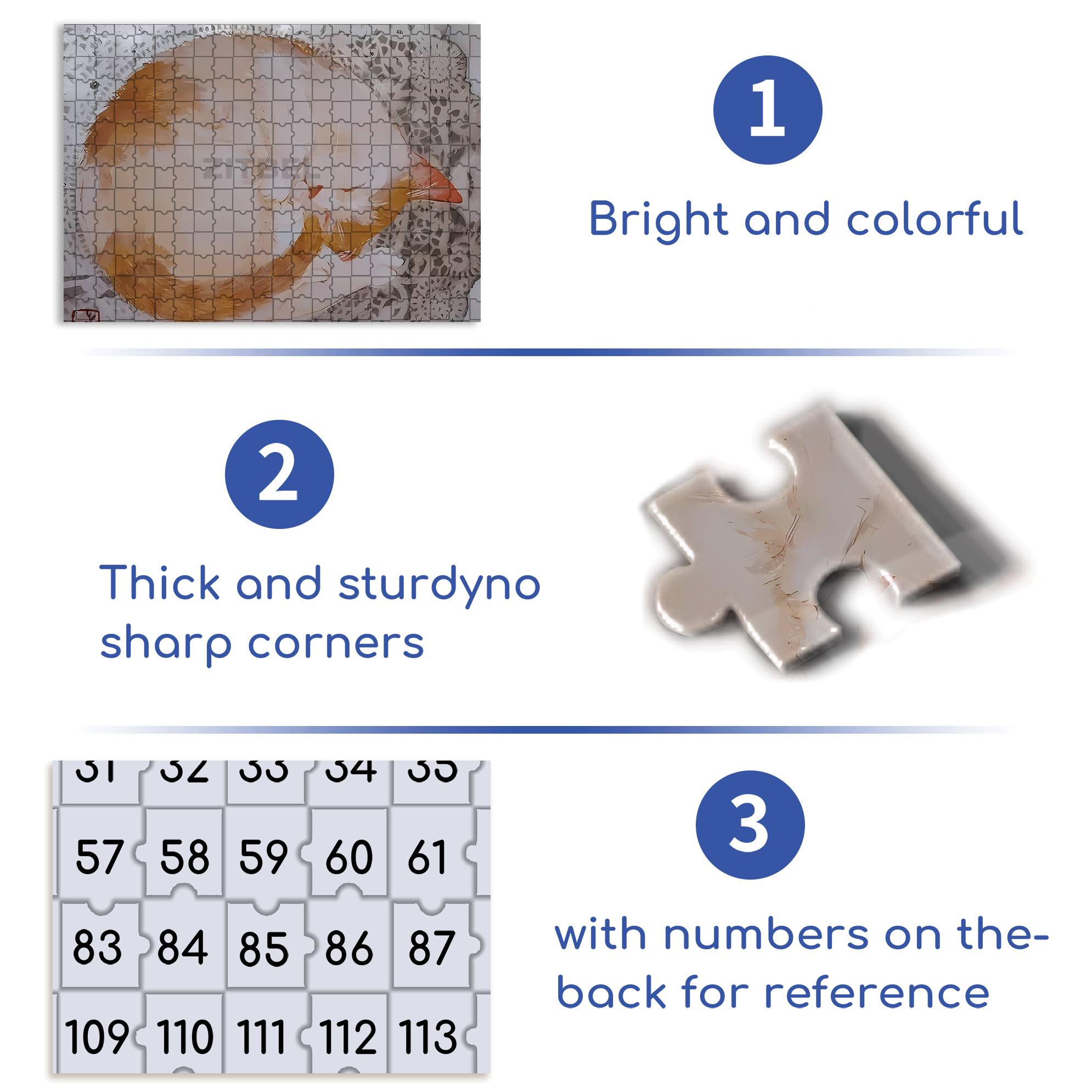 Cat Sleeping 500pcs/1000pcs Jigsaw Puzzle, Scratch-Resistant, Interactive Family Game & Brain-Boosting DIY Decor, Perfect for Halloween, Christmas & New Year Gifts, Family Puzzle Game