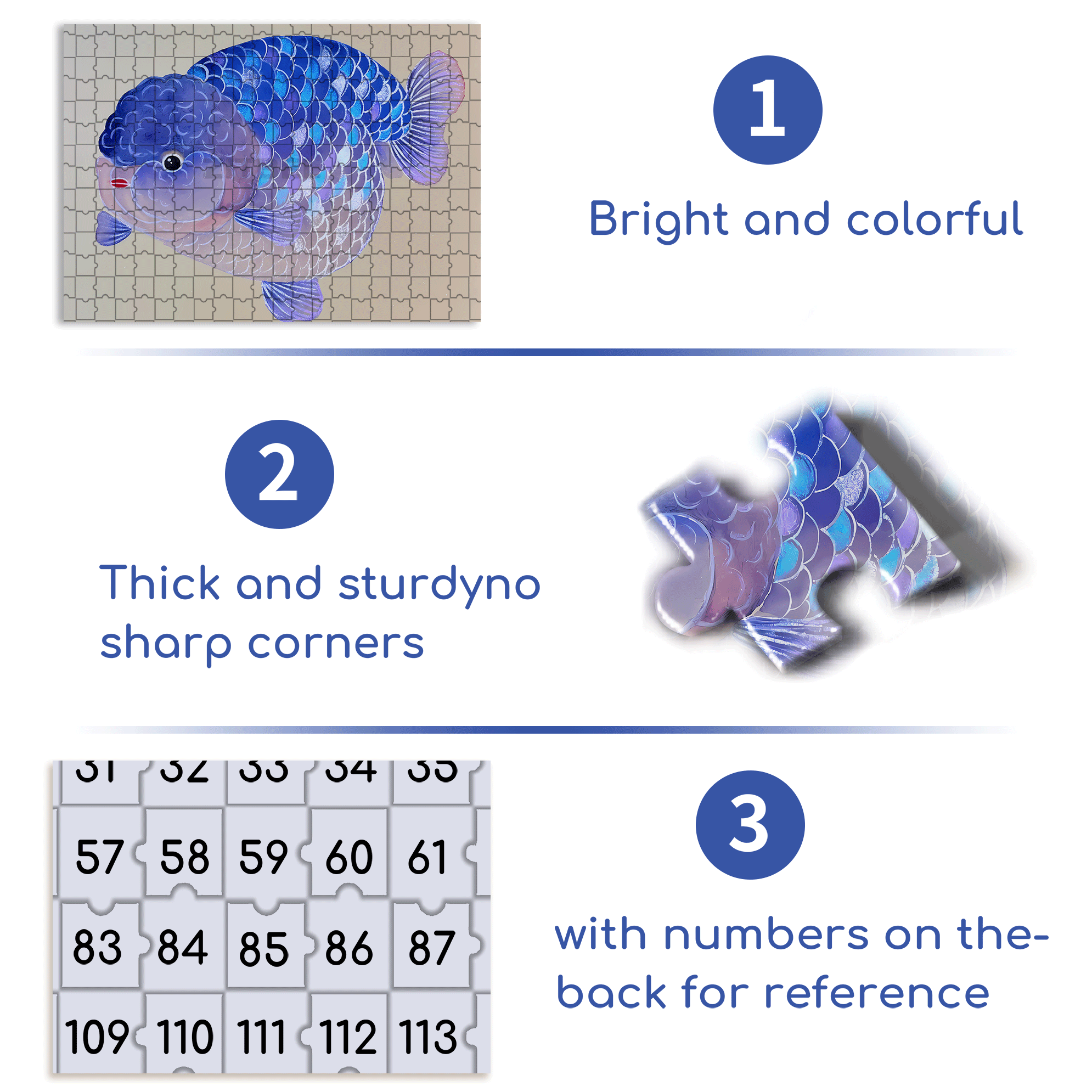 Chubby 2 500pcs/1000pcs Jigsaw Puzzle, Scratch-Resistant, Interactive Family Game & Brain-Boosting DIY Decor, Perfect for Halloween, Christmas & New Year Gifts, Family Puzzle Game