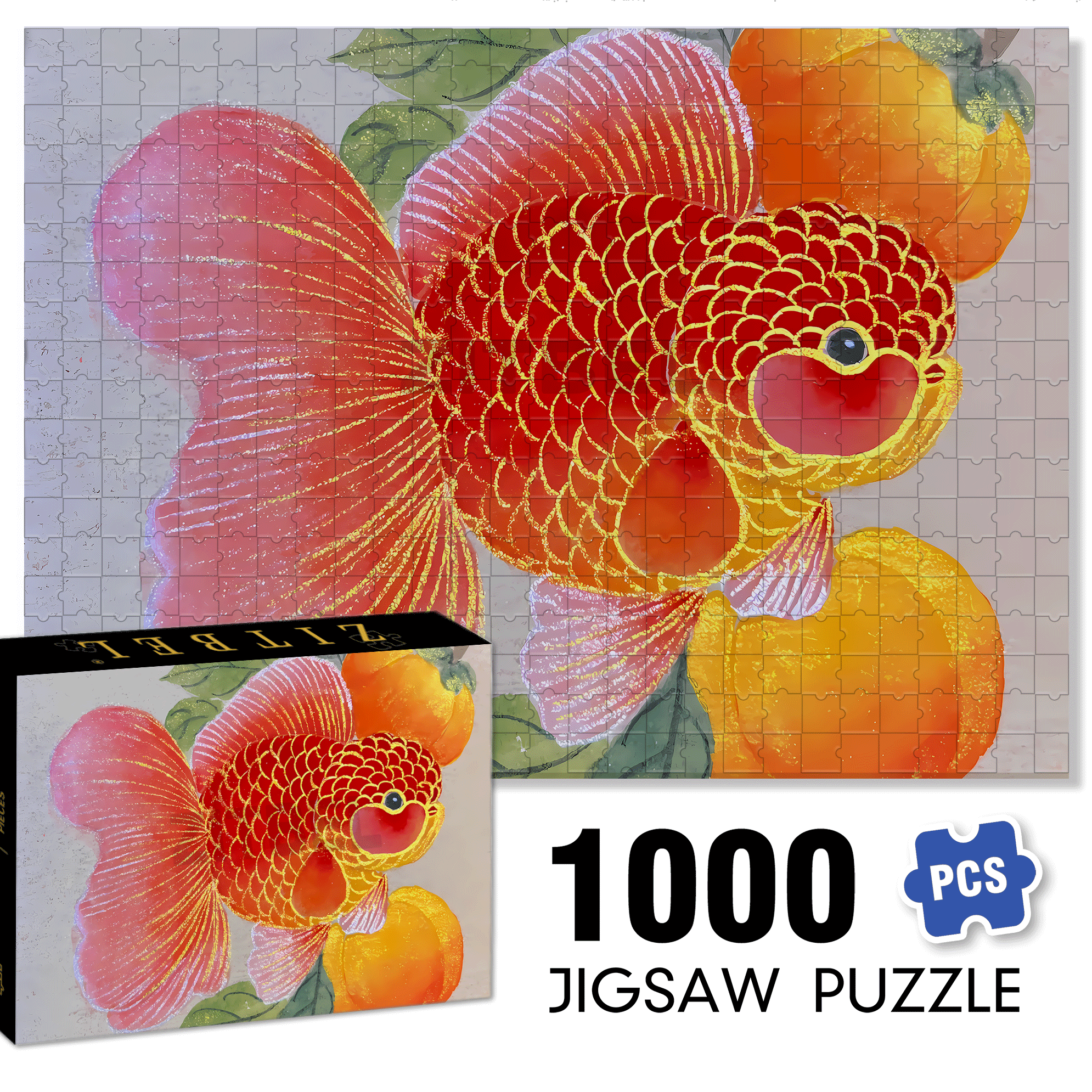 Chubby 500pcs/1000pcs Jigsaw Puzzle, Scratch-Resistant, Interactive Family Game & Brain-Boosting DIY Decor, Perfect for Halloween, Christmas & New Year Gifts, Family Puzzle Game