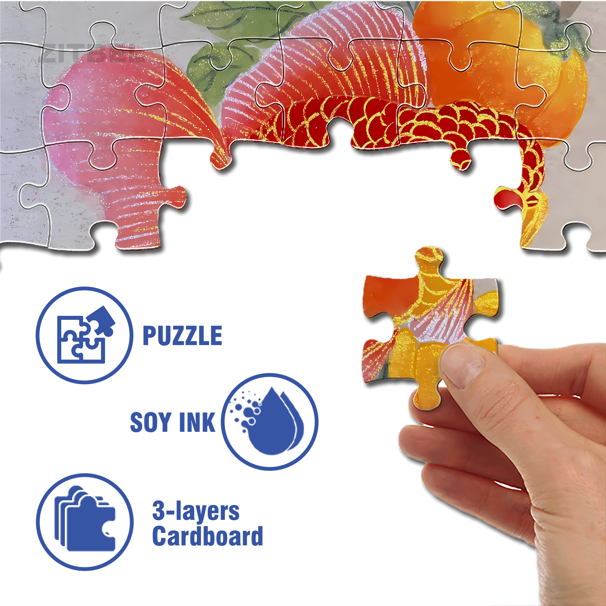 Chubby 500pcs/1000pcs Jigsaw Puzzle, Scratch-Resistant, Interactive Family Game & Brain-Boosting DIY Decor, Perfect for Halloween, Christmas & New Year Gifts, Family Puzzle Game