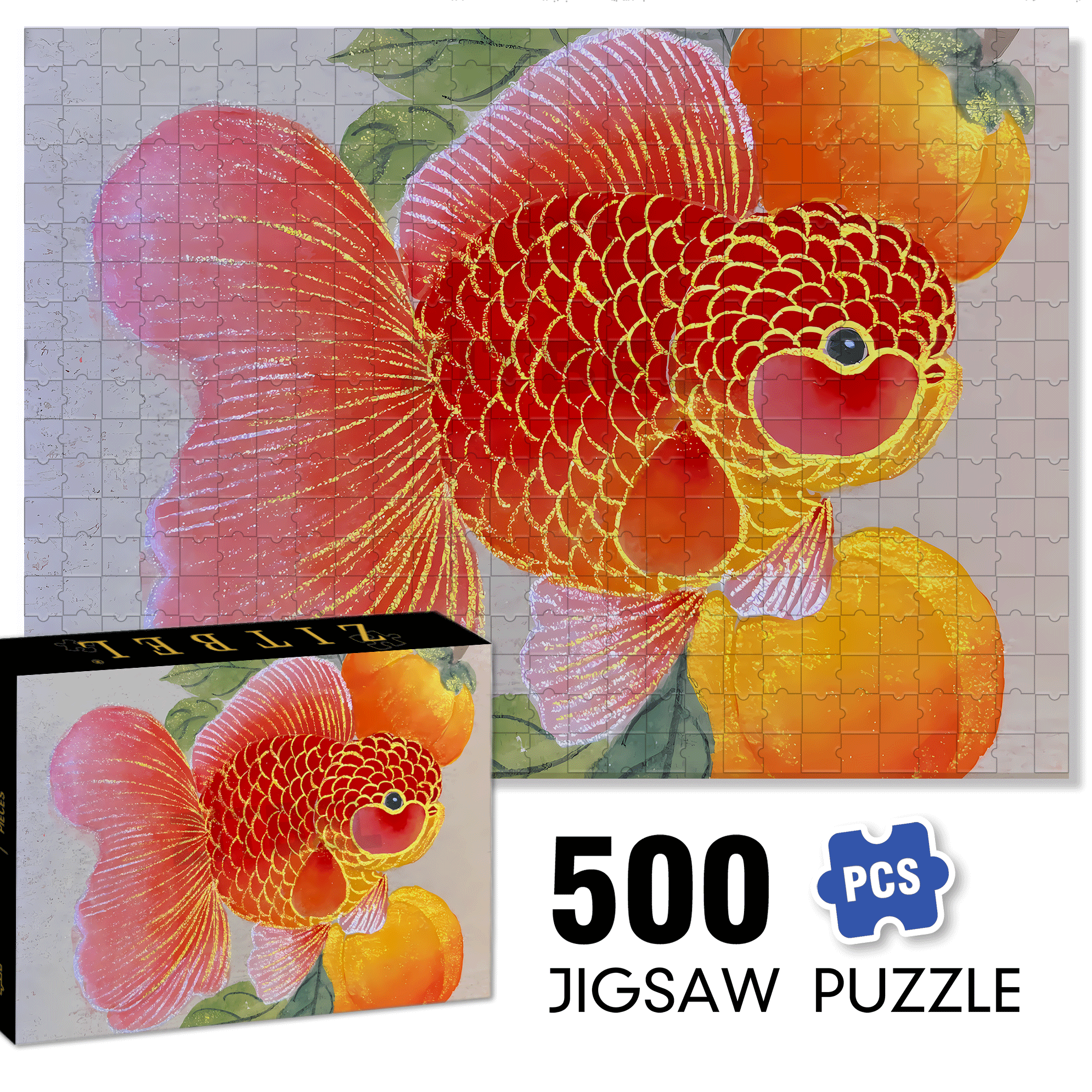 Chubby 500pcs/1000pcs Jigsaw Puzzle, Scratch-Resistant, Interactive Family Game & Brain-Boosting DIY Decor, Perfect for Halloween, Christmas & New Year Gifts, Family Puzzle Game