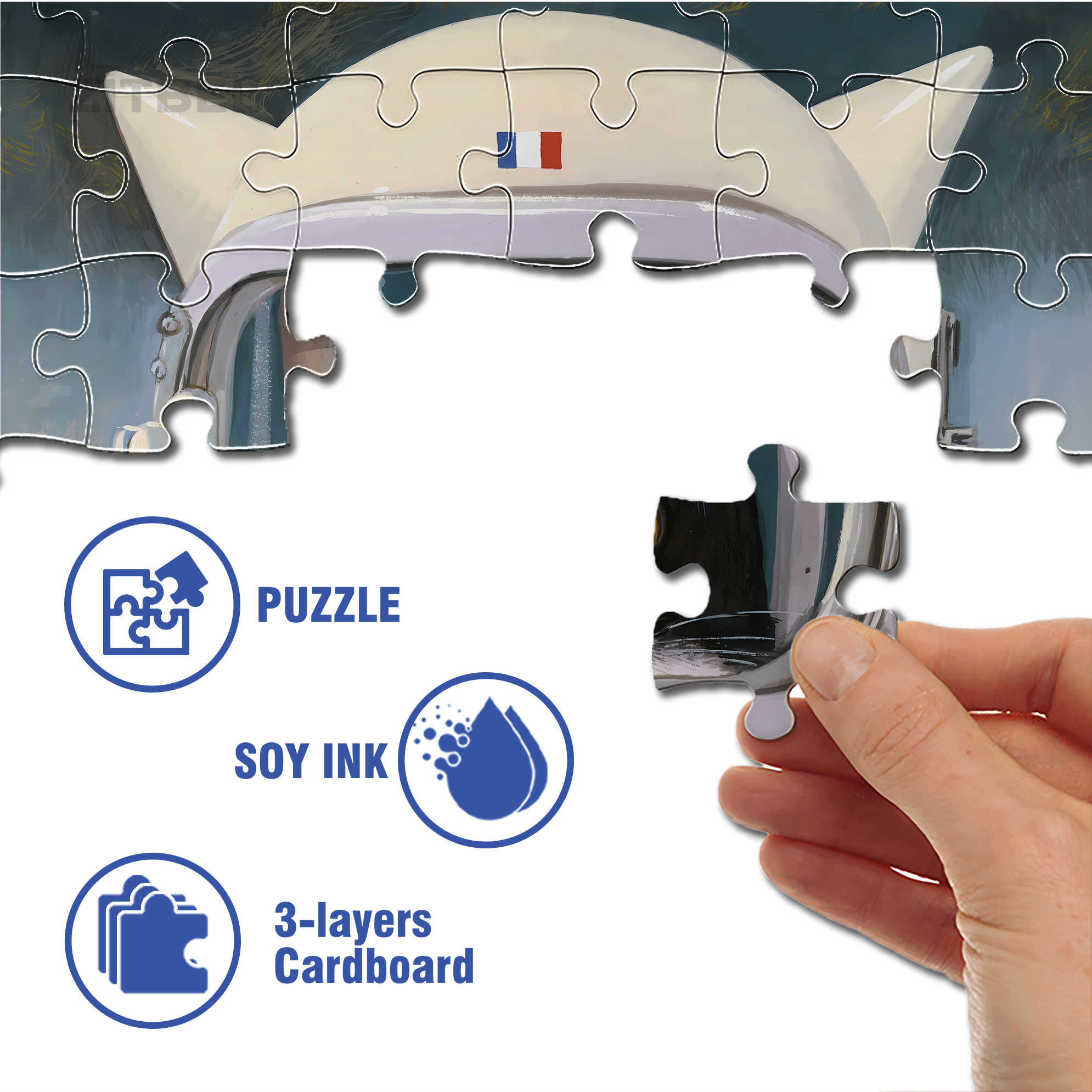 F¨¦licette - Astrocat 500pcs/1000pcs Jigsaw Puzzle, Scratch-Resistant, Interactive Family Game & Brain-Boosting DIY Decor, Perfect for Halloween, Christmas & New Year Gifts, Family Puzzle Game