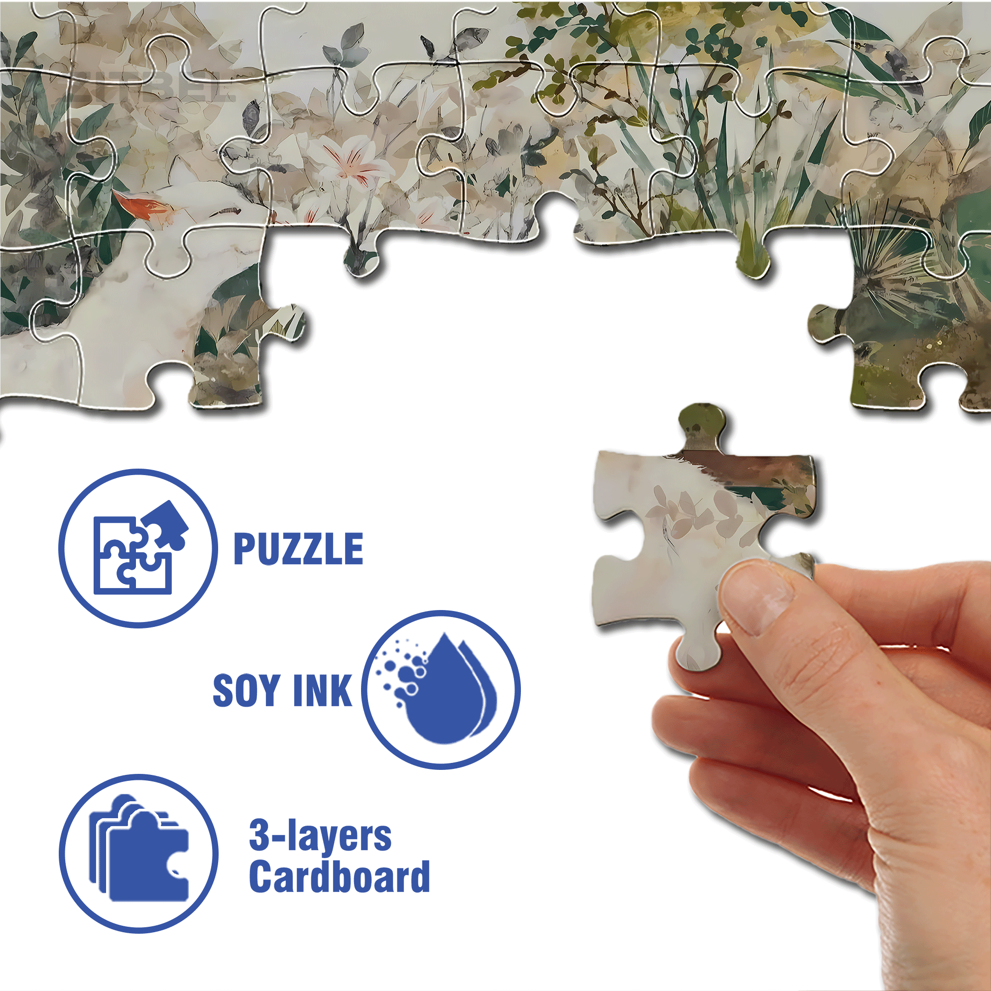 Green Eyes 500pcs/1000pcs Jigsaw Puzzle, Scratch-Resistant, Interactive Family Game & Brain-Boosting DIY Decor, Perfect for Halloween, Christmas & New Year Gifts, Family Puzzle Game