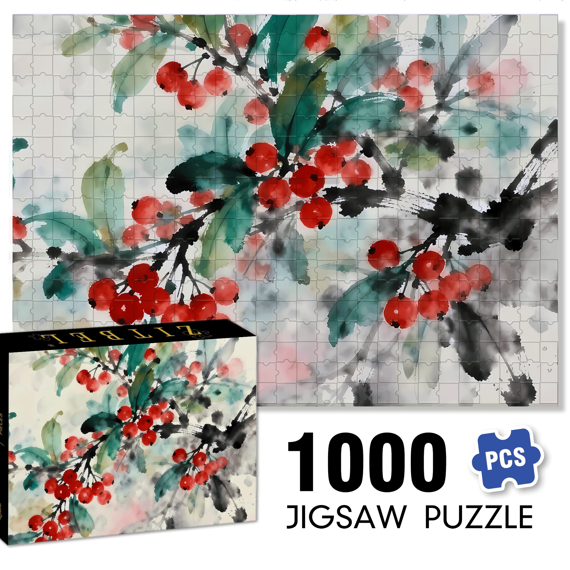 Lovesickness 500pcs/1000pcs Jigsaw Puzzle, Scratch-Resistant, Interactive Family Game & Brain-Boosting DIY Decor, Perfect for Halloween, Christmas & New Year Gifts, Family Puzzle Game