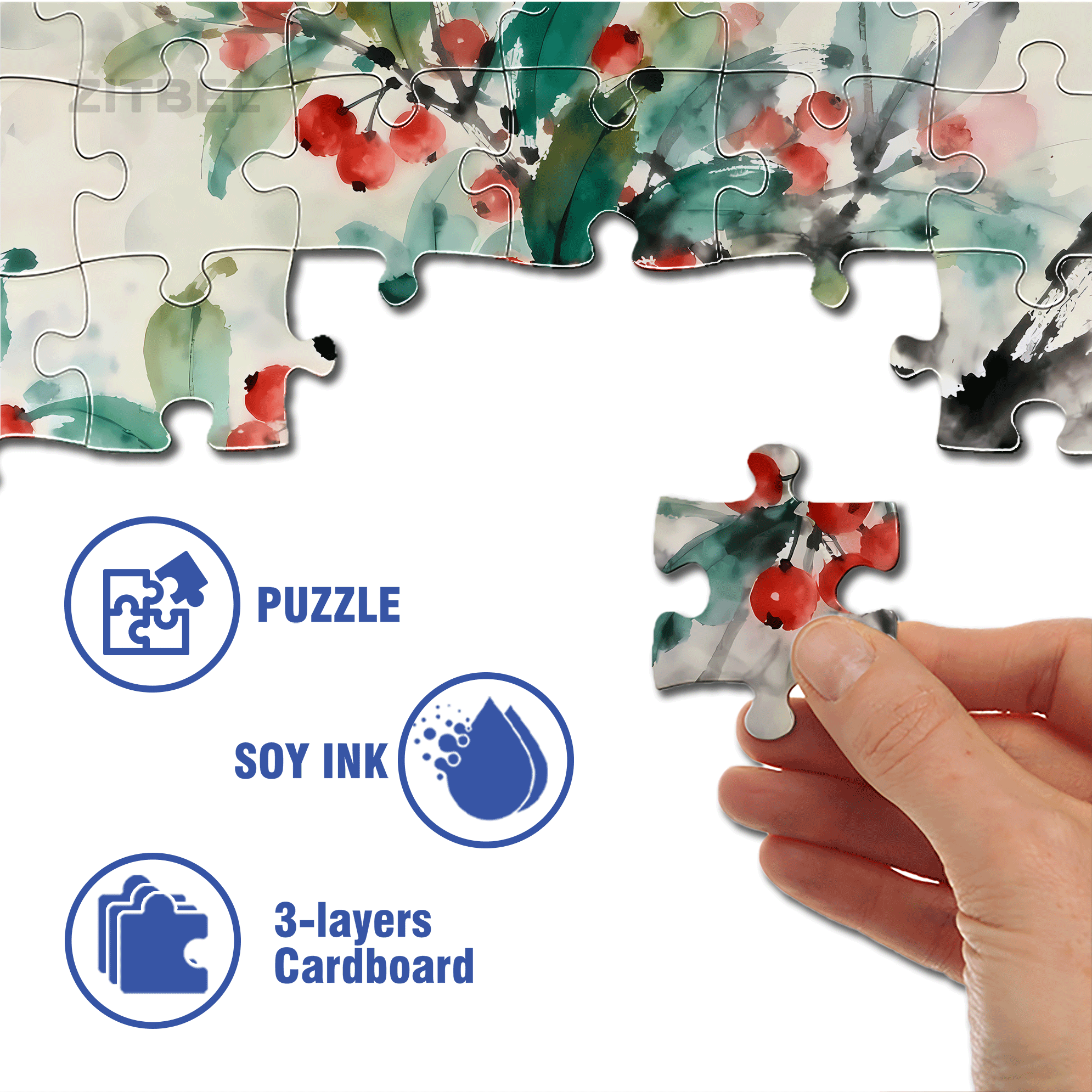 Lovesickness 500pcs/1000pcs Jigsaw Puzzle, Scratch-Resistant, Interactive Family Game & Brain-Boosting DIY Decor, Perfect for Halloween, Christmas & New Year Gifts, Family Puzzle Game