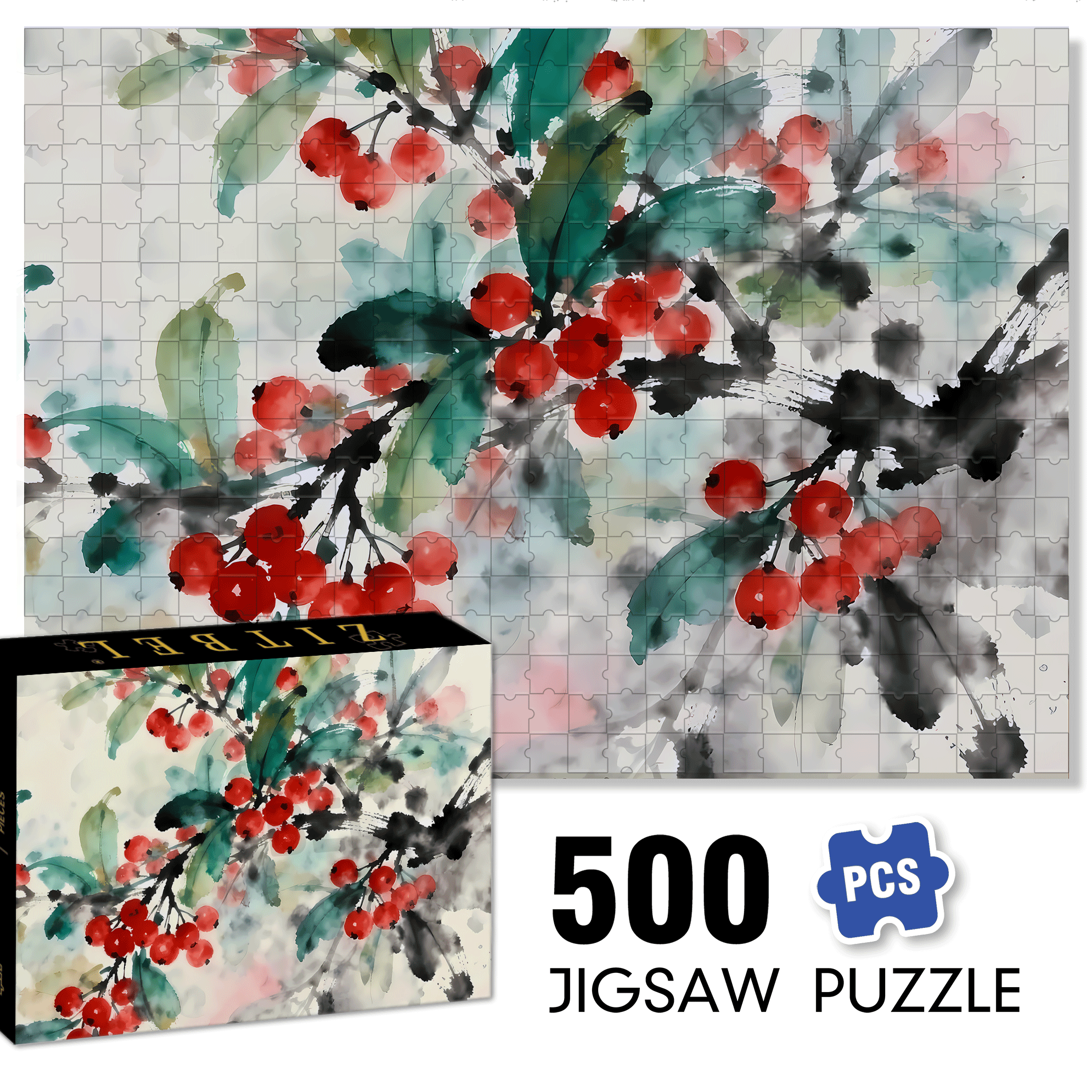 Lovesickness 500pcs/1000pcs Jigsaw Puzzle, Scratch-Resistant, Interactive Family Game & Brain-Boosting DIY Decor, Perfect for Halloween, Christmas & New Year Gifts, Family Puzzle Game