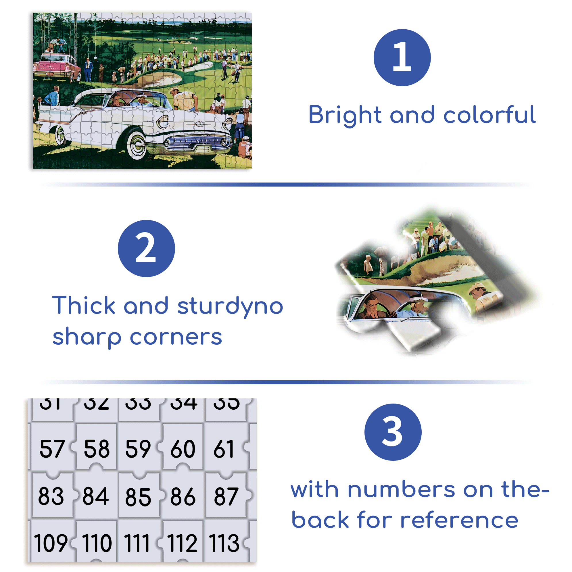 On the Green 500pcs/1000pcs Jigsaw Puzzle, Scratch-Resistant, Interactive Family Game & Brain-Boosting DIY Decor, Perfect for Halloween, Christmas & New Year Gifts, Family Puzzle Game