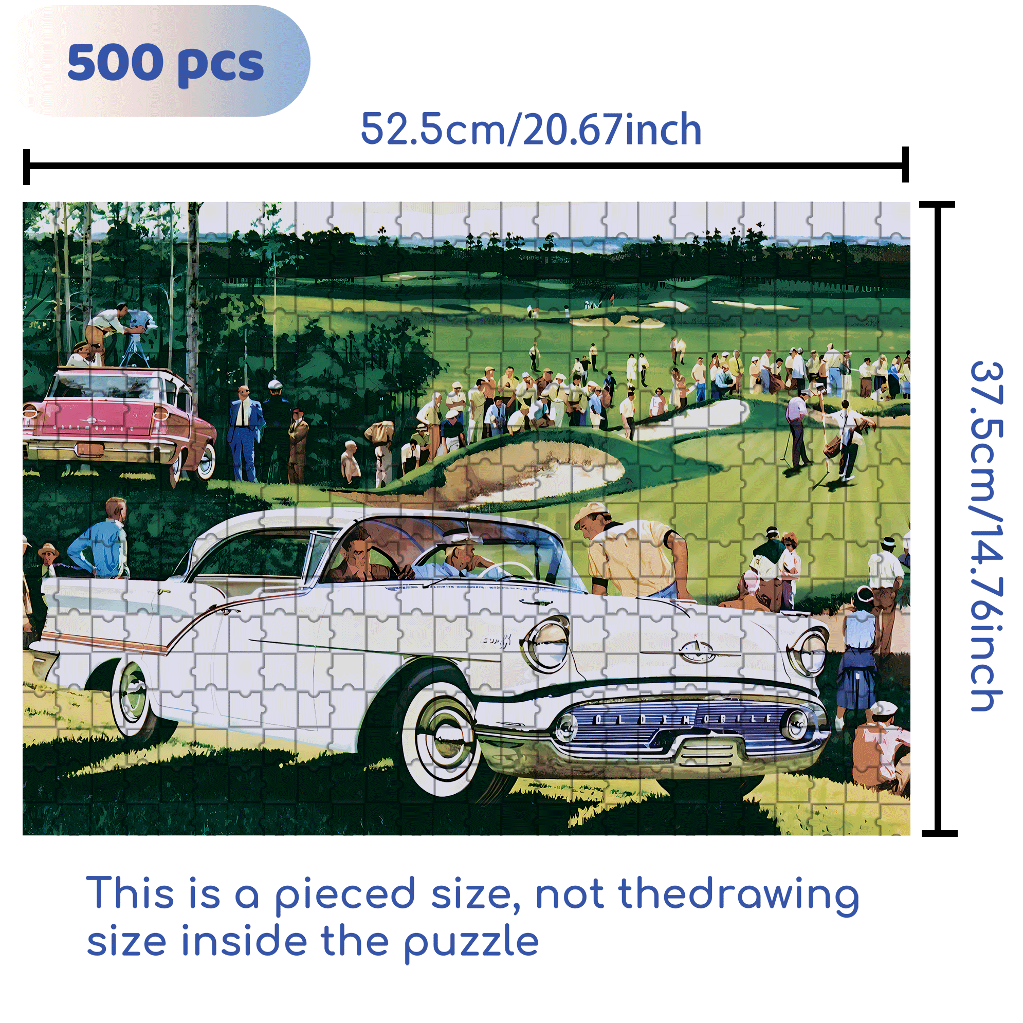 On the Green 500pcs/1000pcs Jigsaw Puzzle, Scratch-Resistant, Interactive Family Game & Brain-Boosting DIY Decor, Perfect for Halloween, Christmas & New Year Gifts, Family Puzzle Game