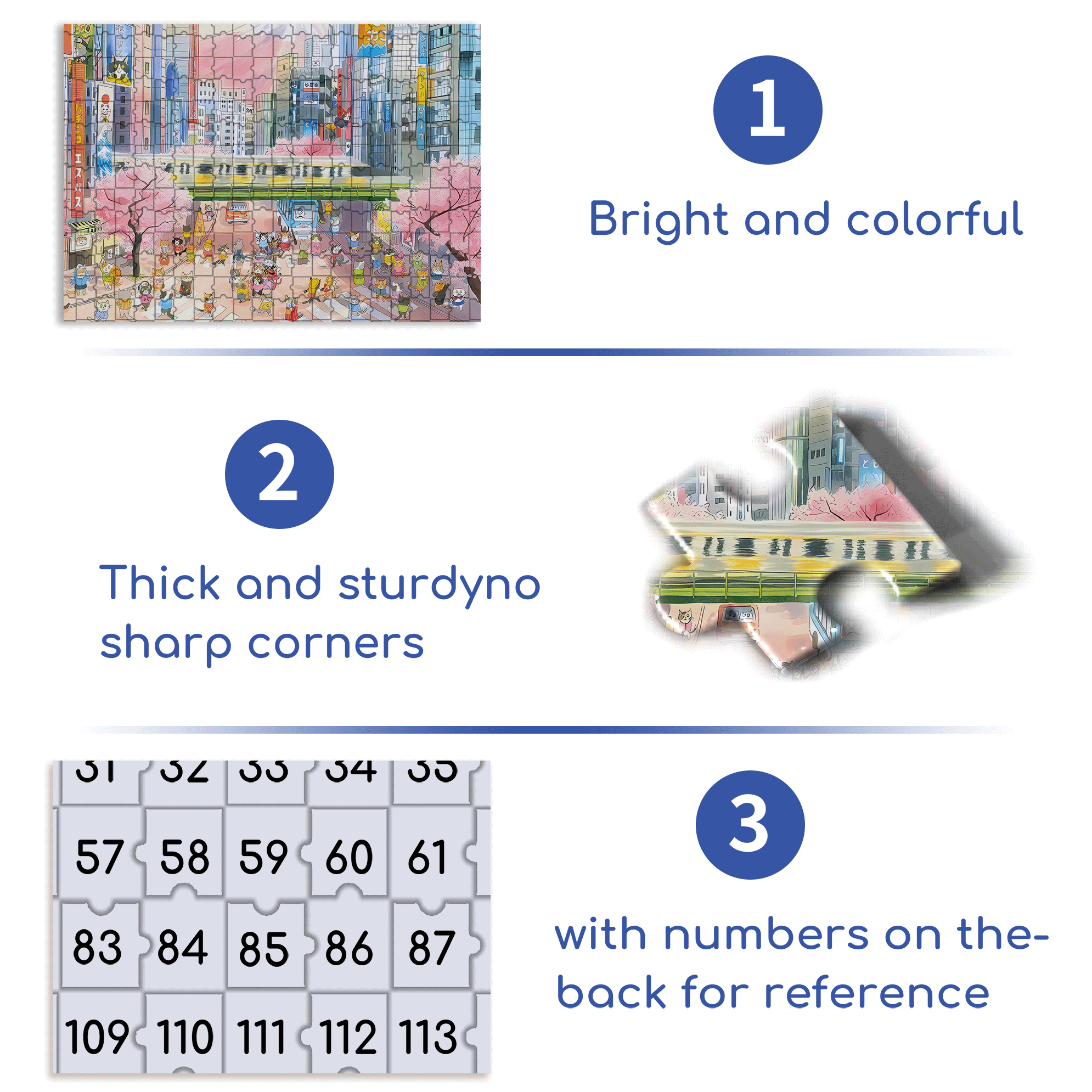 Peak Hours 500pcs/1000pcs Jigsaw Puzzle, Scratch-Resistant, Interactive Family Game & Brain-Boosting DIY Decor, Perfect for Halloween, Christmas & New Year Gifts, Family Puzzle Game