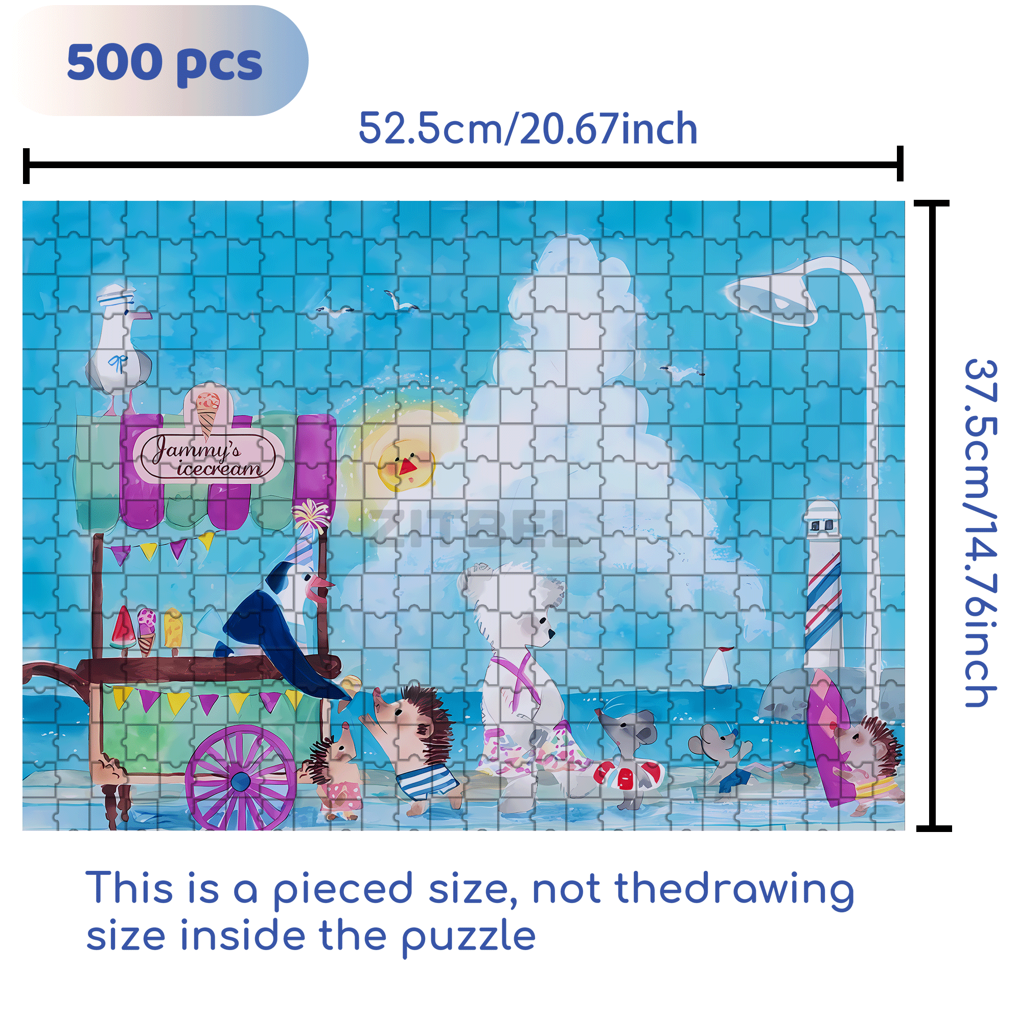 Queue To Buy 500pcs/1000pcs Jigsaw Puzzle, Scratch-Resistant, Interactive Family Game & Brain-Boosting DIY Decor, Perfect for Halloween, Christmas & New Year Gifts, Family Puzzle Game
