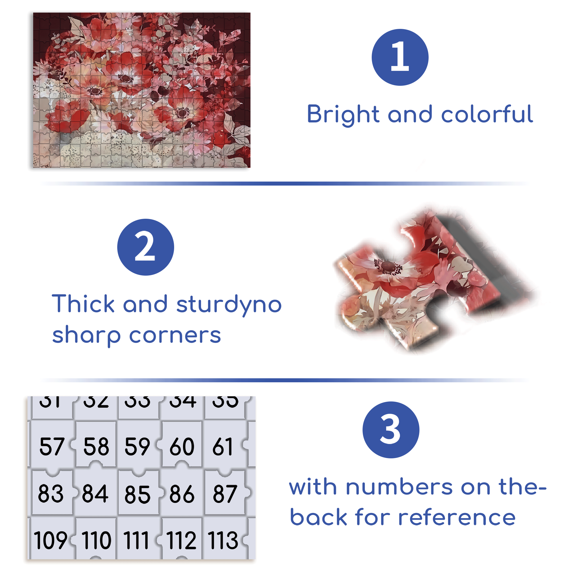 Red Tone 2 500pcs/1000pcs Jigsaw Puzzle, Scratch-Resistant, Interactive Family Game & Brain-Boosting DIY Decor, Perfect for Halloween, Christmas & New Year Gifts, Family Puzzle Game
