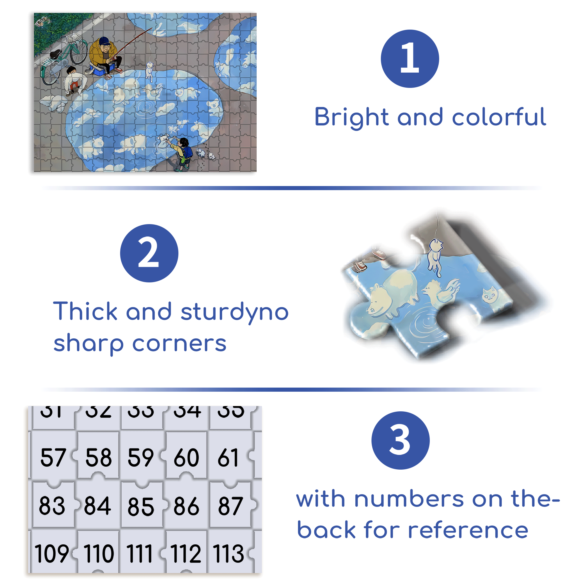 Reflections In The Water 500pcs/1000pcs Jigsaw Puzzle, Scratch-Resistant, Interactive Family Game & Brain-Boosting DIY Decor, Perfect for Halloween, Christmas & New Year Gifts, Family Puzzle Game