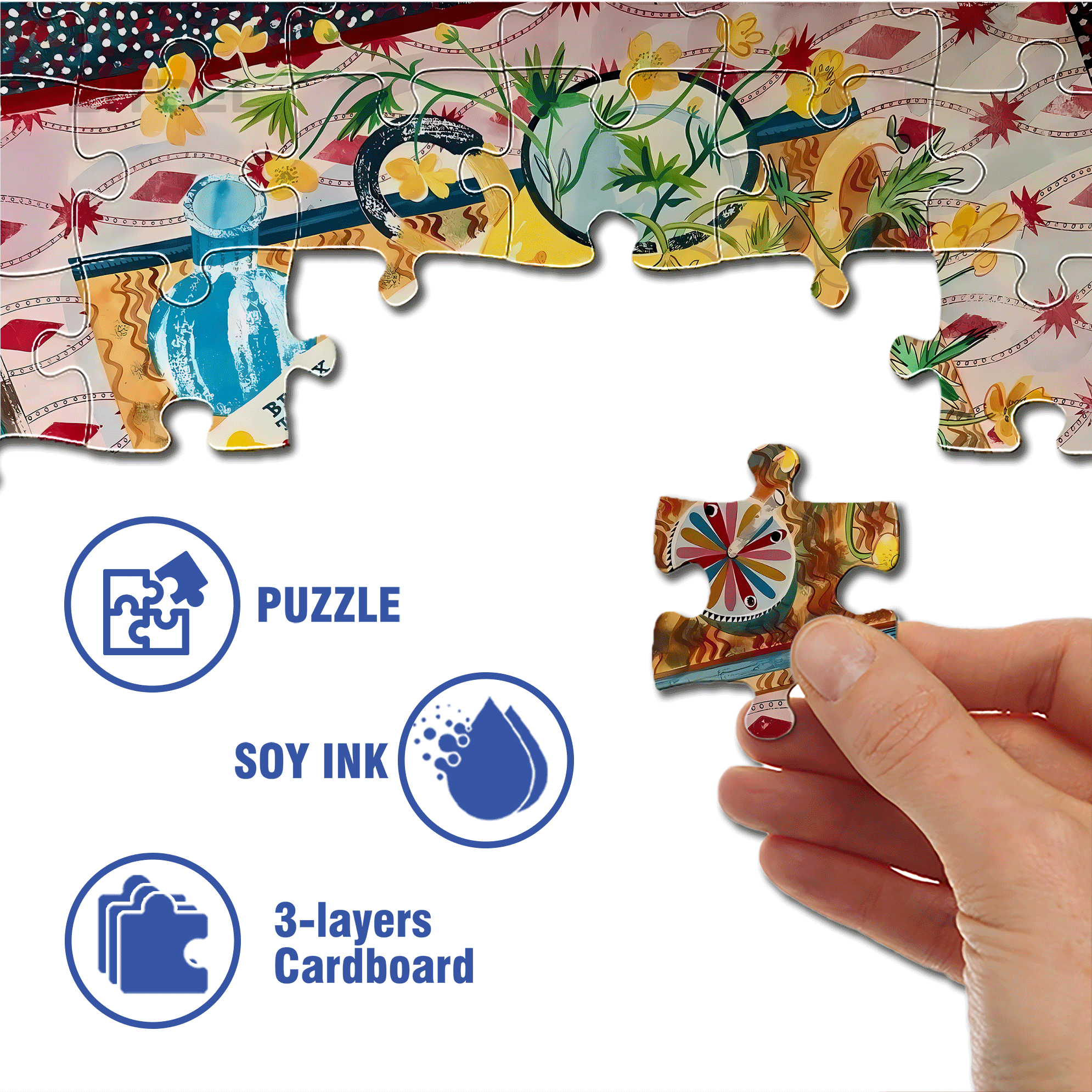 Still Life and Light 2 500pcs/1000pcs Jigsaw Puzzle, Scratch-Resistant, Interactive Family Game & Brain-Boosting DIY Decor, Perfect for Halloween, Christmas & New Year Gifts, Family Puzzle Game