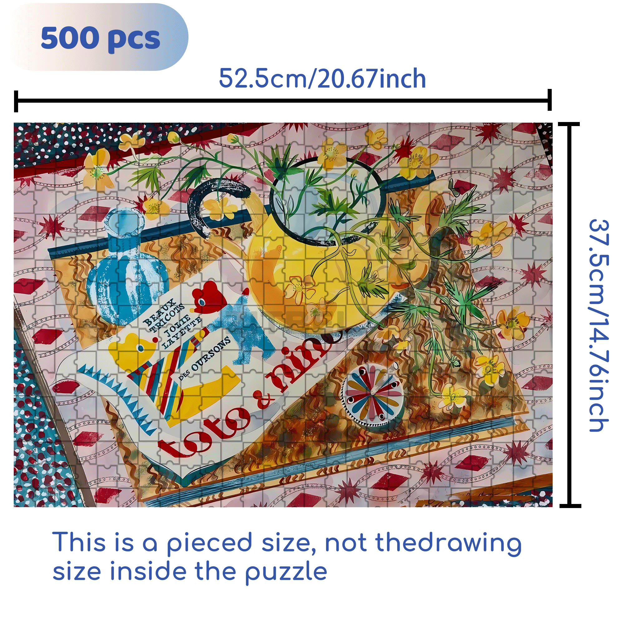 Still Life and Light 2 500pcs/1000pcs Jigsaw Puzzle, Scratch-Resistant, Interactive Family Game & Brain-Boosting DIY Decor, Perfect for Halloween, Christmas & New Year Gifts, Family Puzzle Game