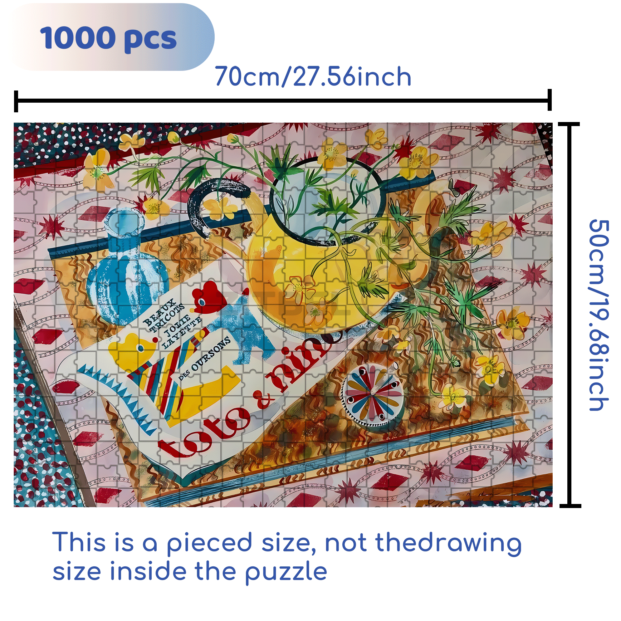 Still Life and Light 2 500pcs/1000pcs Jigsaw Puzzle, Scratch-Resistant, Interactive Family Game & Brain-Boosting DIY Decor, Perfect for Halloween, Christmas & New Year Gifts, Family Puzzle Game