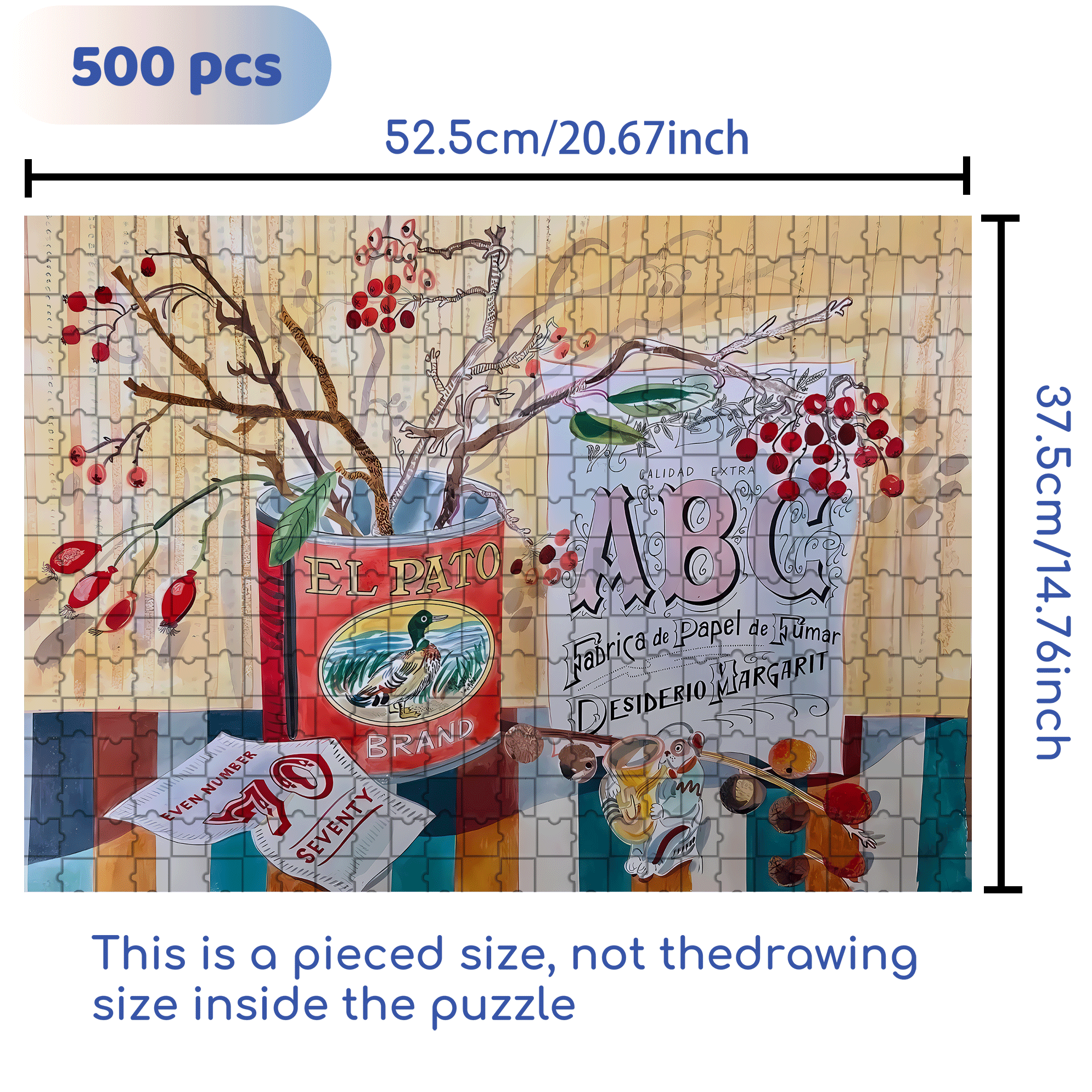 Still Life and Light 3 500pcs/1000pcs Jigsaw Puzzle, Scratch-Resistant, Interactive Family Game & Brain-Boosting DIY Decor, Perfect for Halloween, Christmas & New Year Gifts, Family Puzzle Game