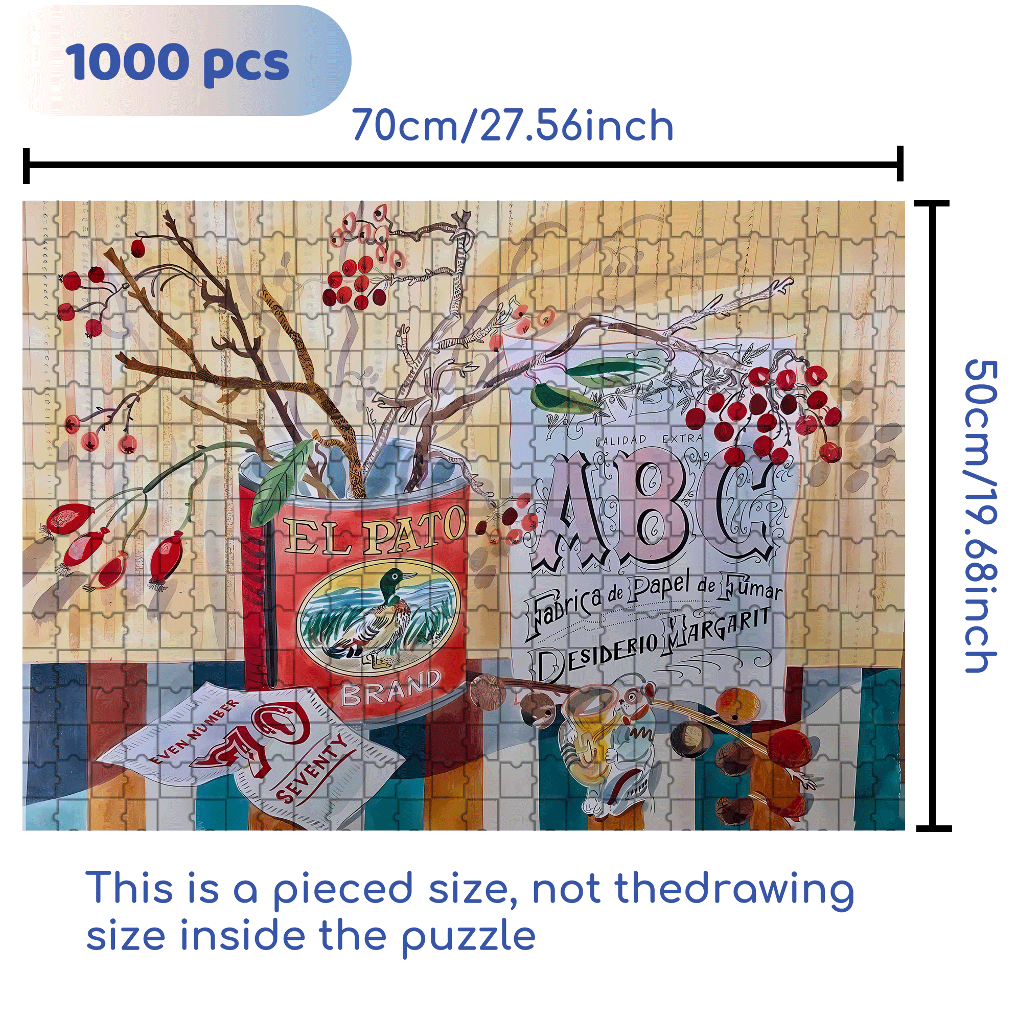Still Life and Light 3 500pcs/1000pcs Jigsaw Puzzle, Scratch-Resistant, Interactive Family Game & Brain-Boosting DIY Decor, Perfect for Halloween, Christmas & New Year Gifts, Family Puzzle Game