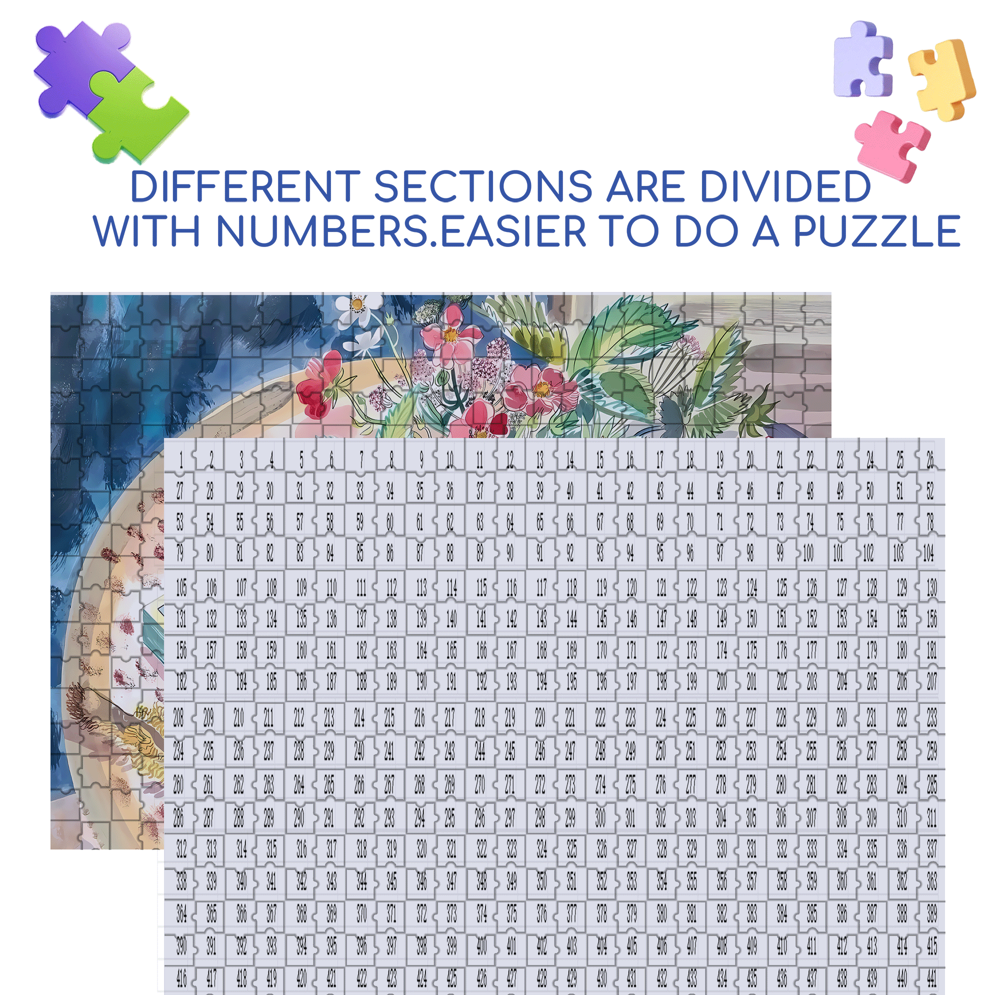 Still Life and Light 4 500pcs/1000pcs Jigsaw Puzzle, Scratch-Resistant, Interactive Family Game & Brain-Boosting DIY Decor, Perfect for Halloween, Christmas & New Year Gifts, Family Puzzle Game