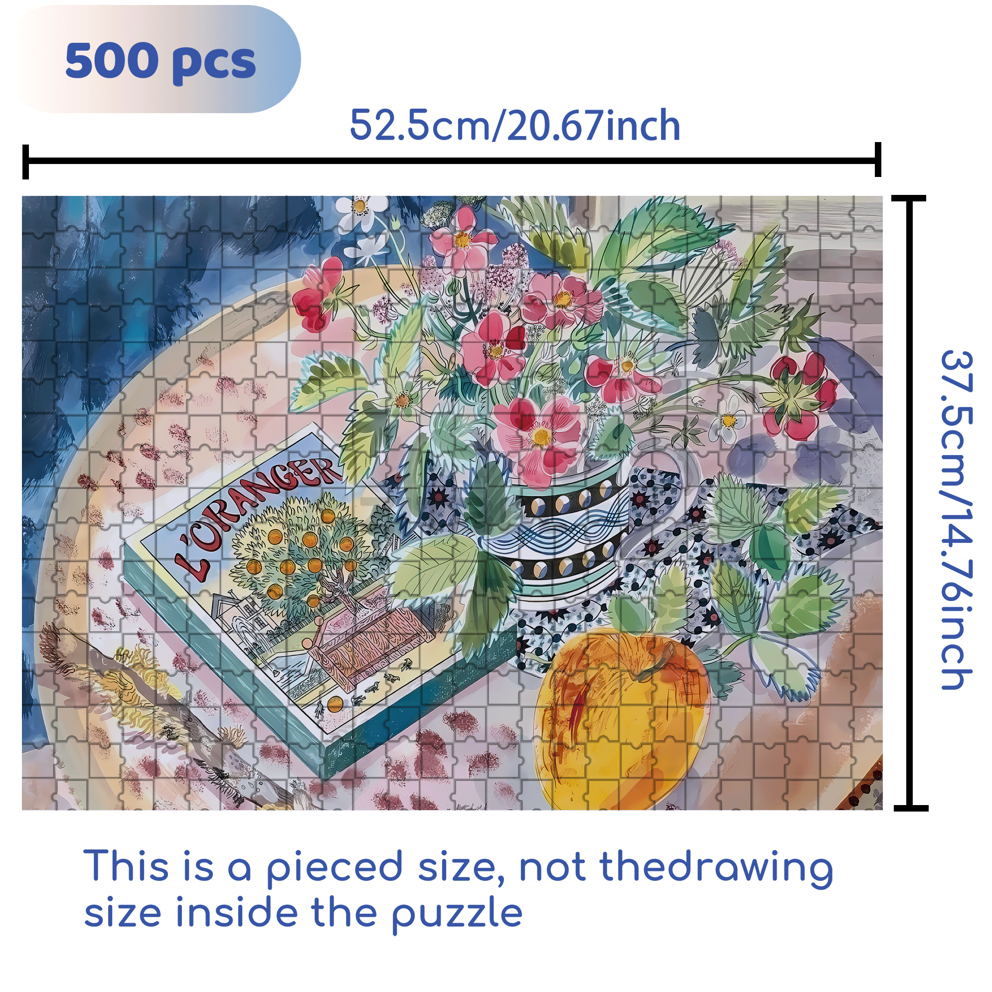 Still Life and Light 4 500pcs/1000pcs Jigsaw Puzzle, Scratch-Resistant, Interactive Family Game & Brain-Boosting DIY Decor, Perfect for Halloween, Christmas & New Year Gifts, Family Puzzle Game