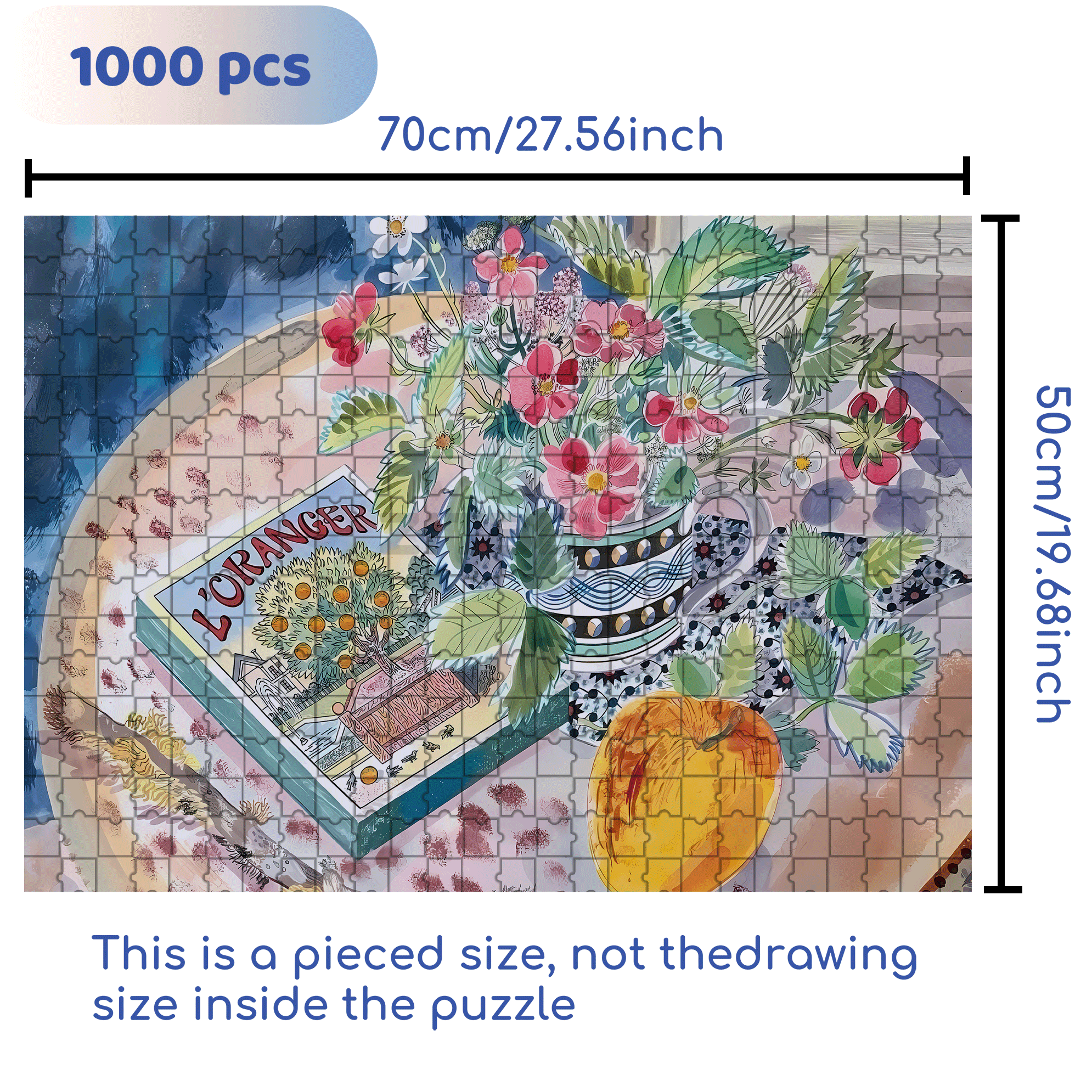 Still Life and Light 4 500pcs/1000pcs Jigsaw Puzzle, Scratch-Resistant, Interactive Family Game & Brain-Boosting DIY Decor, Perfect for Halloween, Christmas & New Year Gifts, Family Puzzle Game