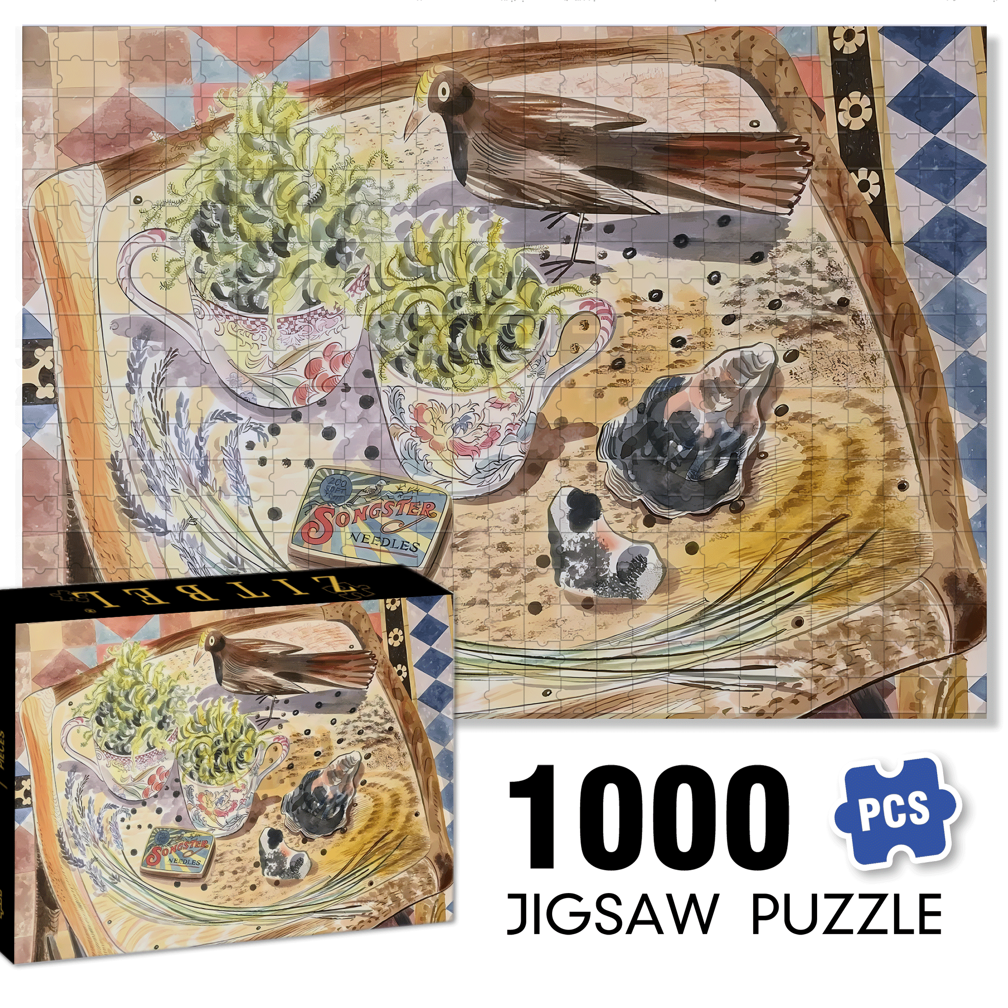 Still Life and Light 5 500pcs/1000pcs Jigsaw Puzzle, Scratch-Resistant, Interactive Family Game & Brain-Boosting DIY Decor, Perfect for Halloween, Christmas & New Year Gifts, Family Puzzle Game