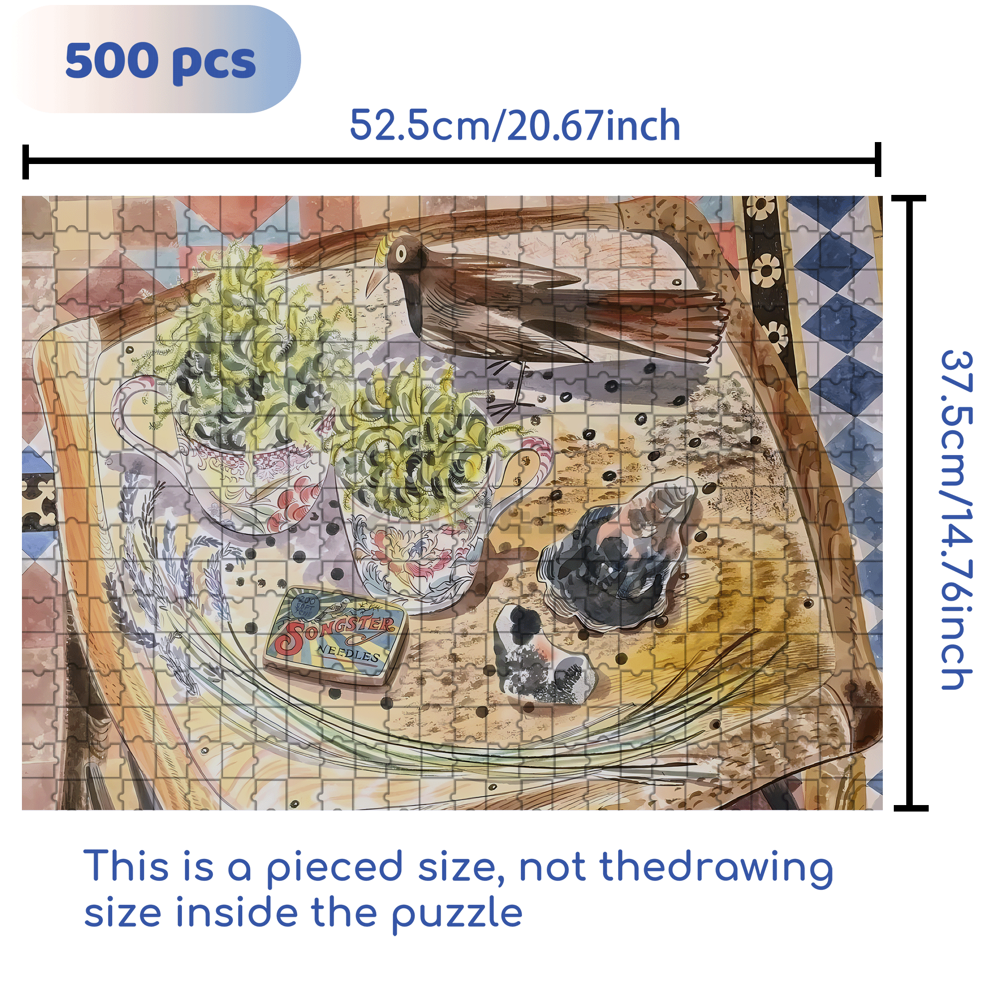 Still Life and Light 5 500pcs/1000pcs Jigsaw Puzzle, Scratch-Resistant, Interactive Family Game & Brain-Boosting DIY Decor, Perfect for Halloween, Christmas & New Year Gifts, Family Puzzle Game