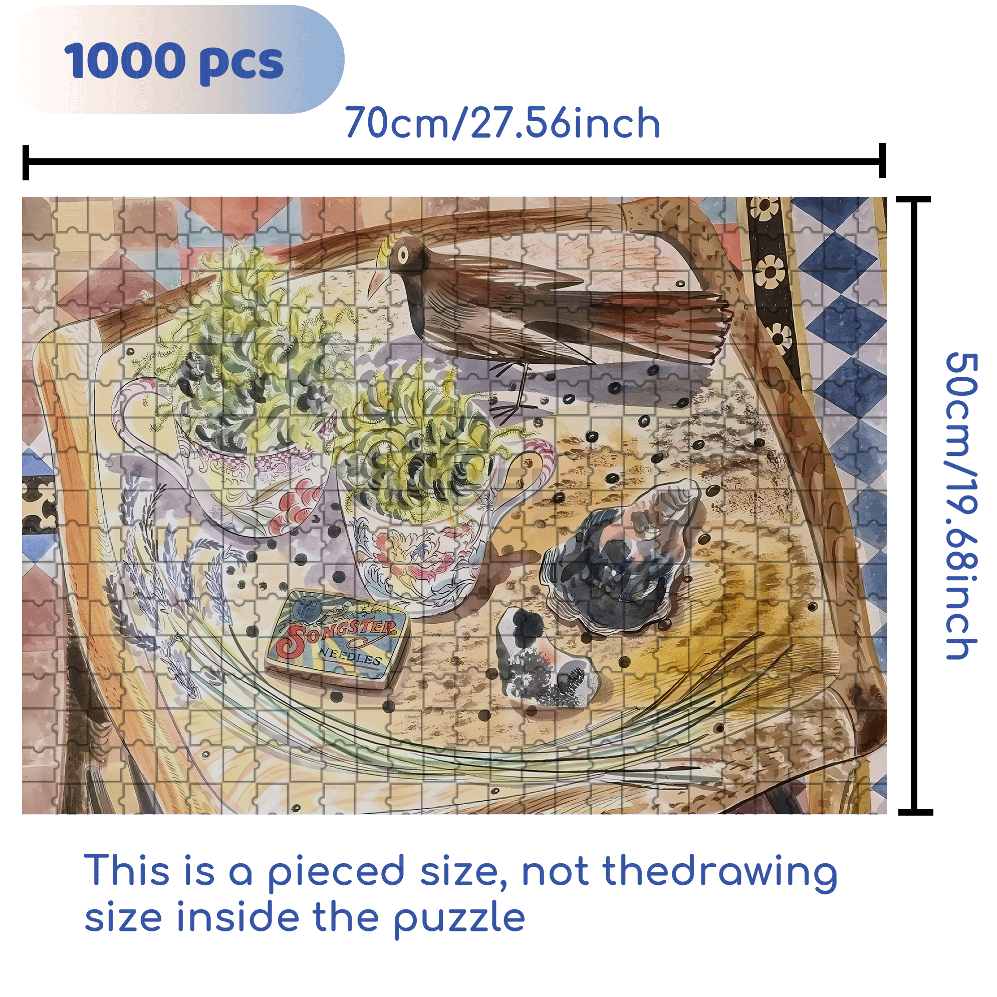 Still Life and Light 5 500pcs/1000pcs Jigsaw Puzzle, Scratch-Resistant, Interactive Family Game & Brain-Boosting DIY Decor, Perfect for Halloween, Christmas & New Year Gifts, Family Puzzle Game