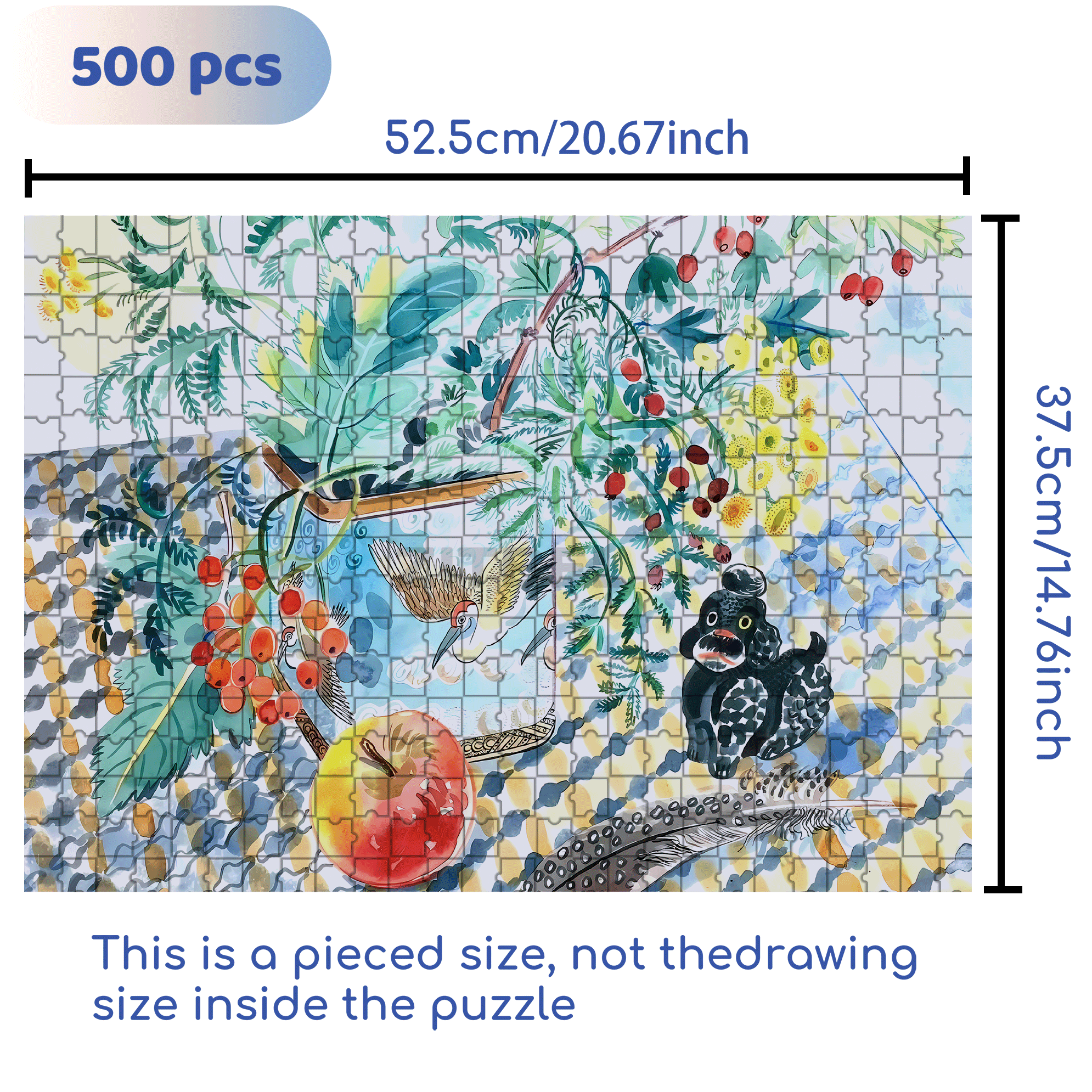 Still Life and Light 8 500pcs/1000pcs Jigsaw Puzzle, Scratch-Resistant, Interactive Family Game & Brain-Boosting DIY Decor, Perfect for Halloween, Christmas & New Year Gifts, Family Puzzle Game