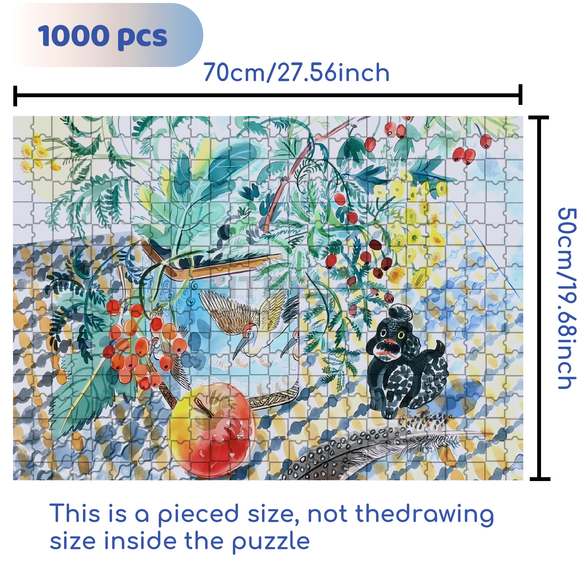 Still Life and Light 8 500pcs/1000pcs Jigsaw Puzzle, Scratch-Resistant, Interactive Family Game & Brain-Boosting DIY Decor, Perfect for Halloween, Christmas & New Year Gifts, Family Puzzle Game