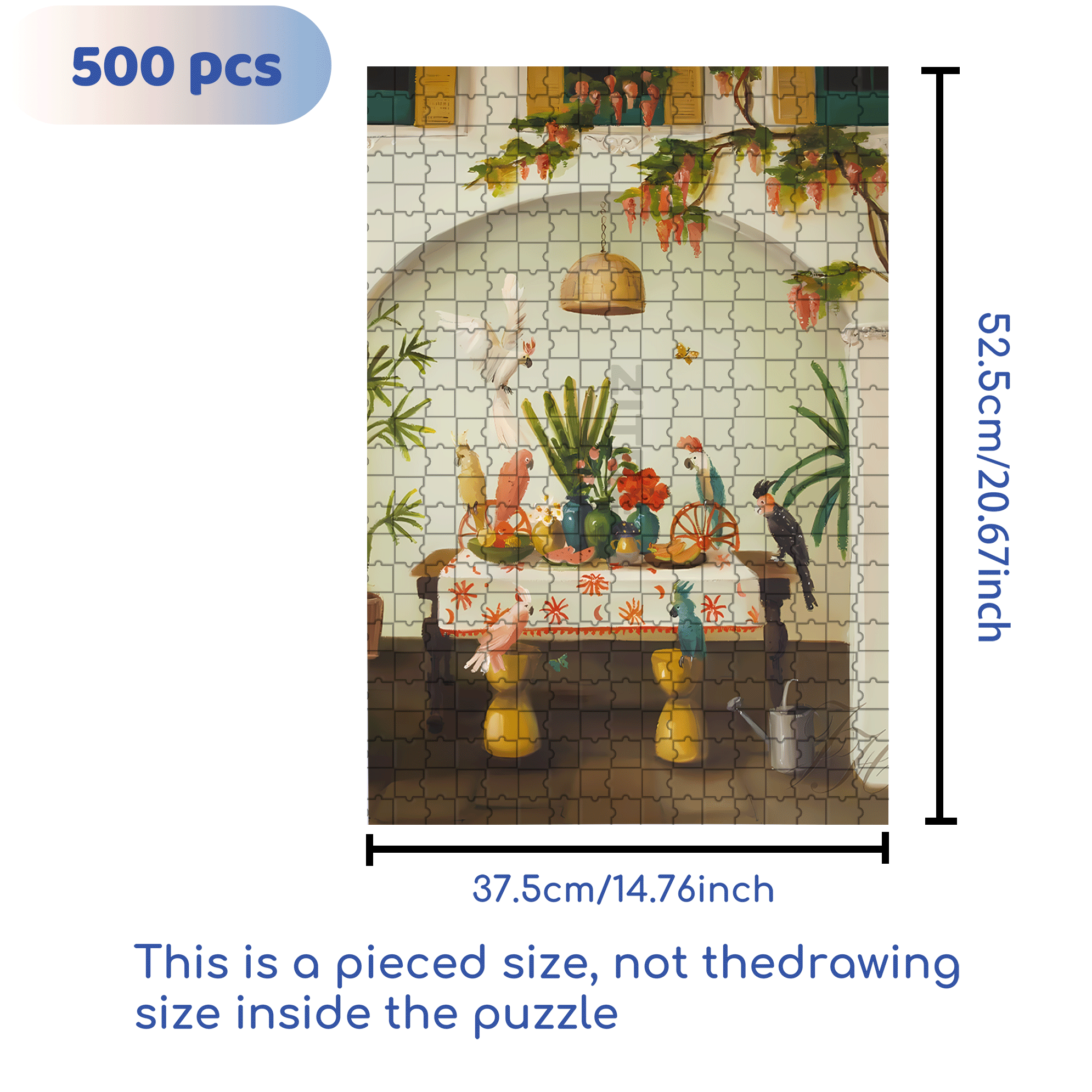 A Royal Family 500pcs/1000pcs Jigsaw Puzzle, Scratch-Resistant, Interactive Family Game & Brain-Boosting DIY Decor, Perfect for Halloween, Christmas & New Year Gifts, Family Puzzle Game