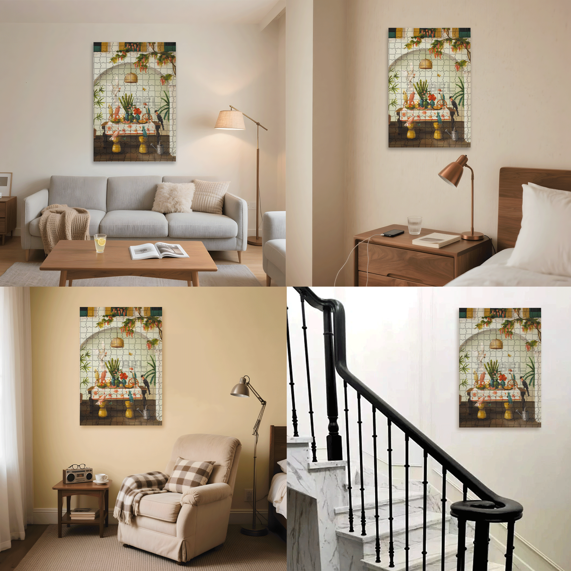 A Royal Family 500pcs/1000pcs Jigsaw Puzzle, Scratch-Resistant, Interactive Family Game & Brain-Boosting DIY Decor, Perfect for Halloween, Christmas & New Year Gifts, Family Puzzle Game