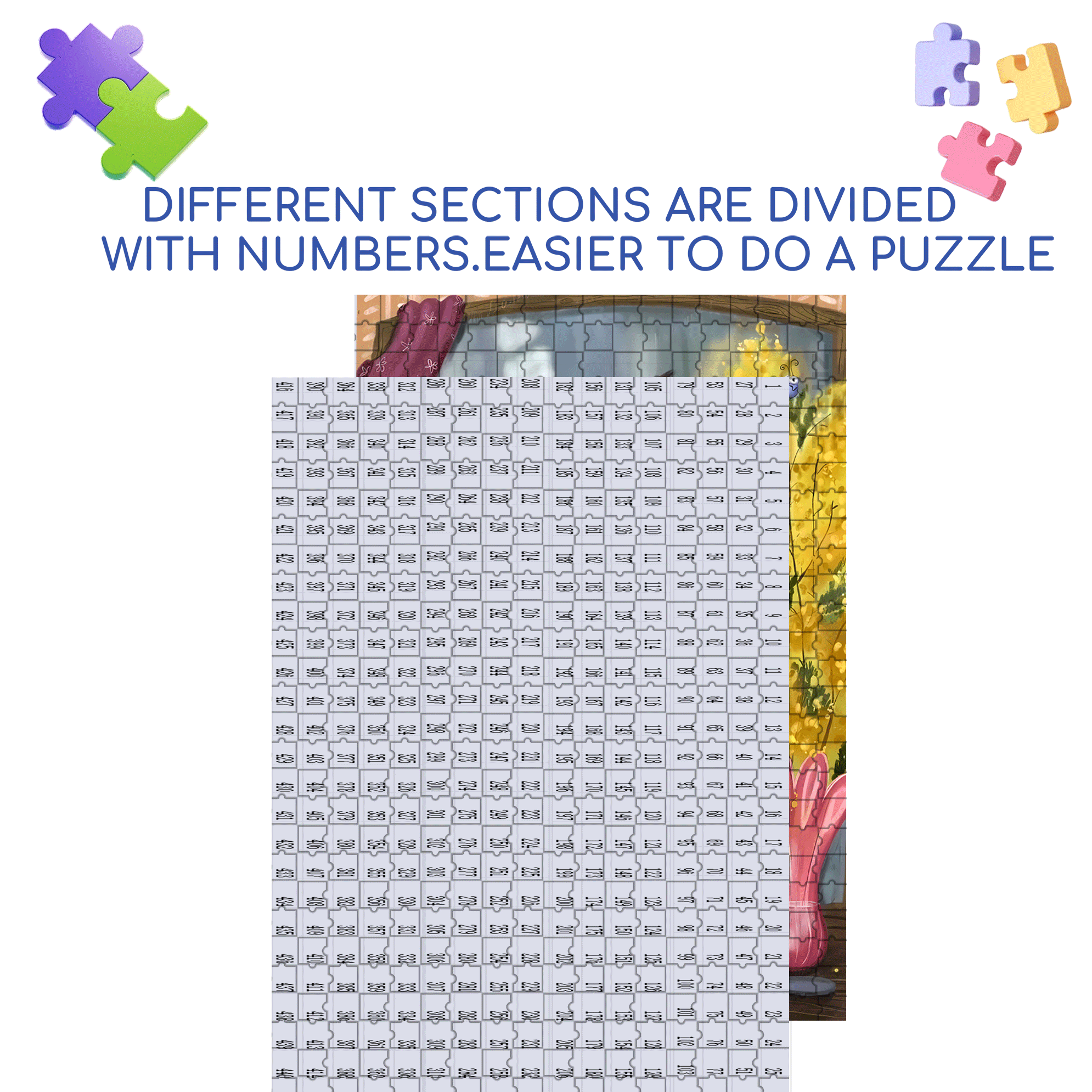 Apply Mascara 500pcs/1000pcs Jigsaw Puzzle, Scratch-Resistant, Interactive Family Game & Brain-Boosting DIY Decor, Perfect for Halloween, Christmas & New Year Gifts, Family Puzzle Game
