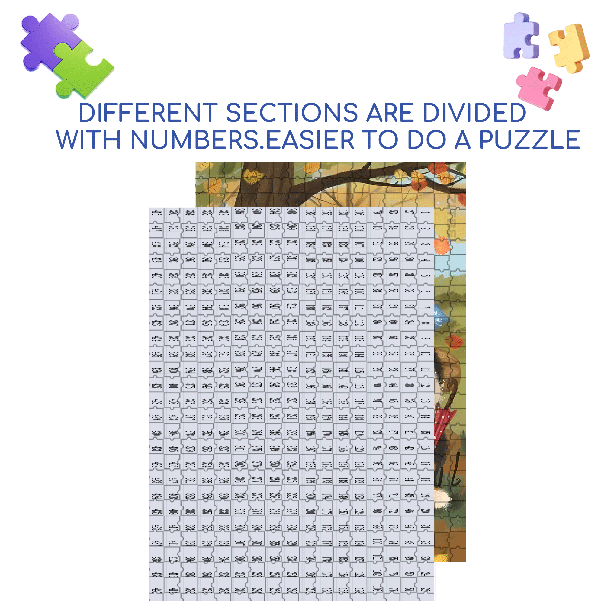 Autumn Promise 500pcs/1000pcs Jigsaw Puzzle, Scratch-Resistant, Interactive Family Game & Brain-Boosting DIY Decor, Perfect for Halloween, Christmas & New Year Gifts, Family Puzzle Game
