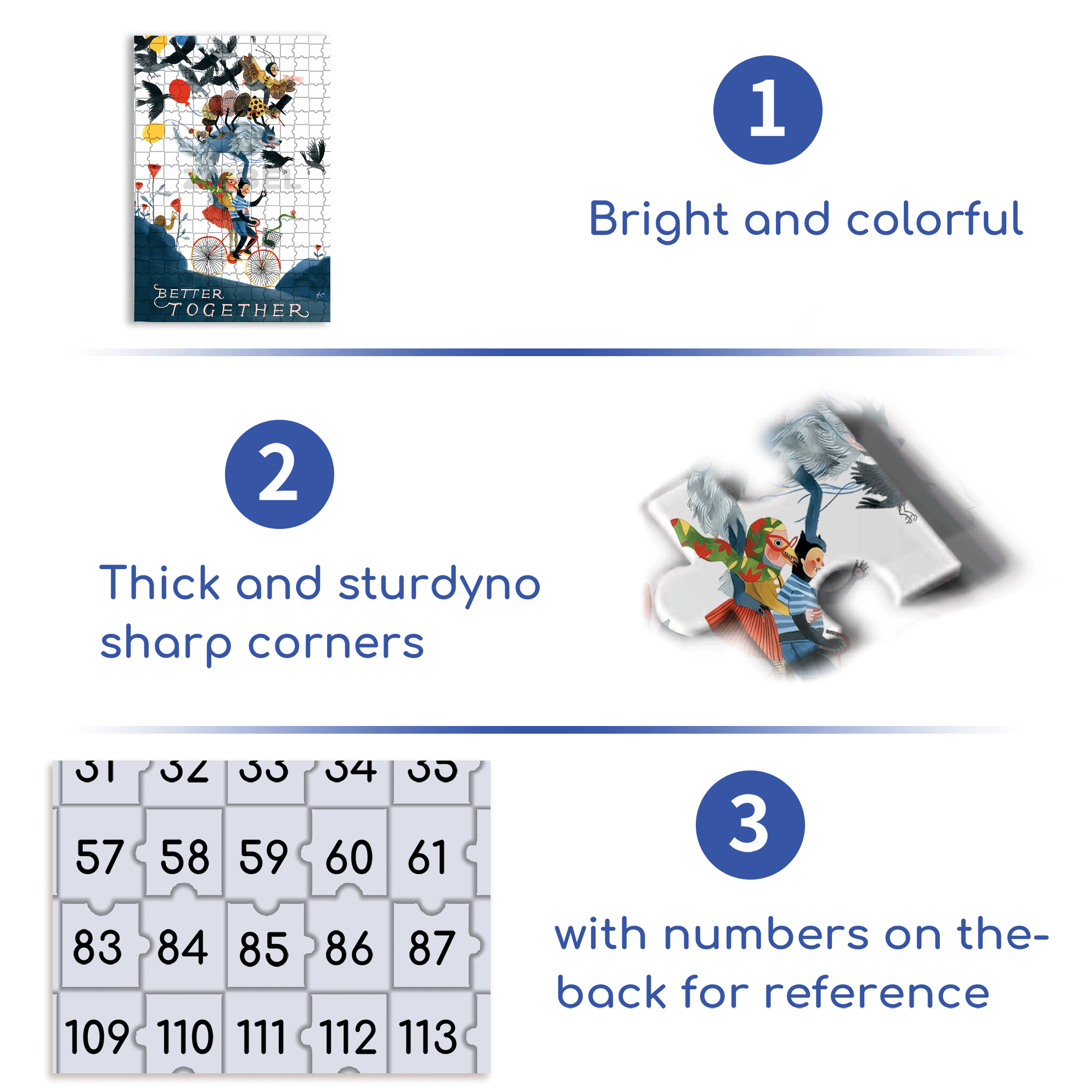 Better Togeter 500pcs/1000pcs Jigsaw Puzzle, Scratch-Resistant, Interactive Family Game & Brain-Boosting DIY Decor, Perfect for Halloween, Christmas & New Year Gifts, Family Puzzle Game