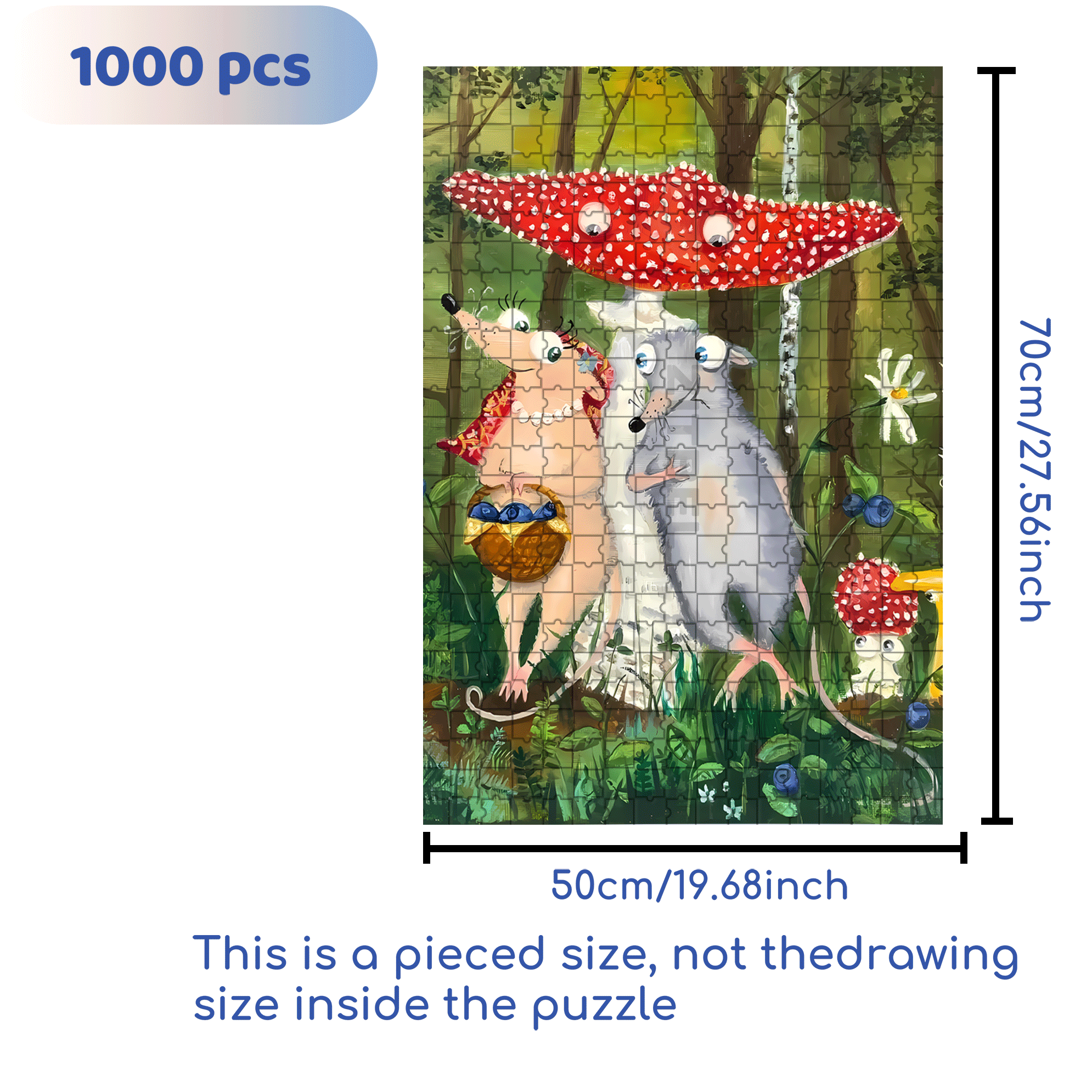 Chance Encounter 500pcs/1000pcs Jigsaw Puzzle, Scratch-Resistant, Interactive Family Game & Brain-Boosting DIY Decor, Perfect for Halloween, Christmas & New Year Gifts, Family Puzzle Game