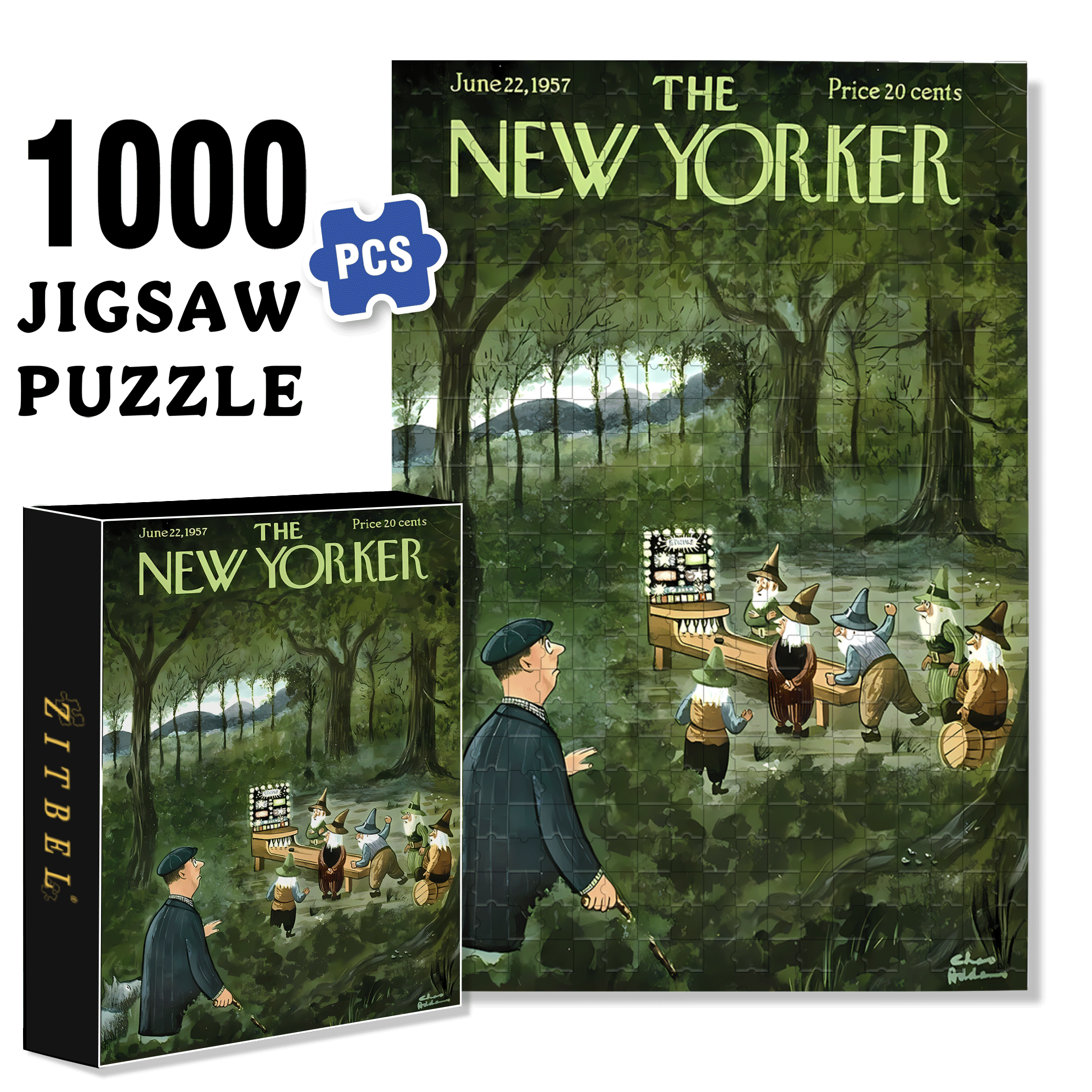 Discovery Of Dwarfs 500pcs/1000pcs Jigsaw Puzzle, Scratch-Resistant, Interactive Family Game & Brain-Boosting DIY Decor, Perfect for Halloween, Christmas & New Year Gifts, Family Puzzle Game